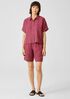 Washed Organic Linen Delave Short-Sleeve Shirt