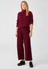 Boiled Wool Jersey Straight Pant