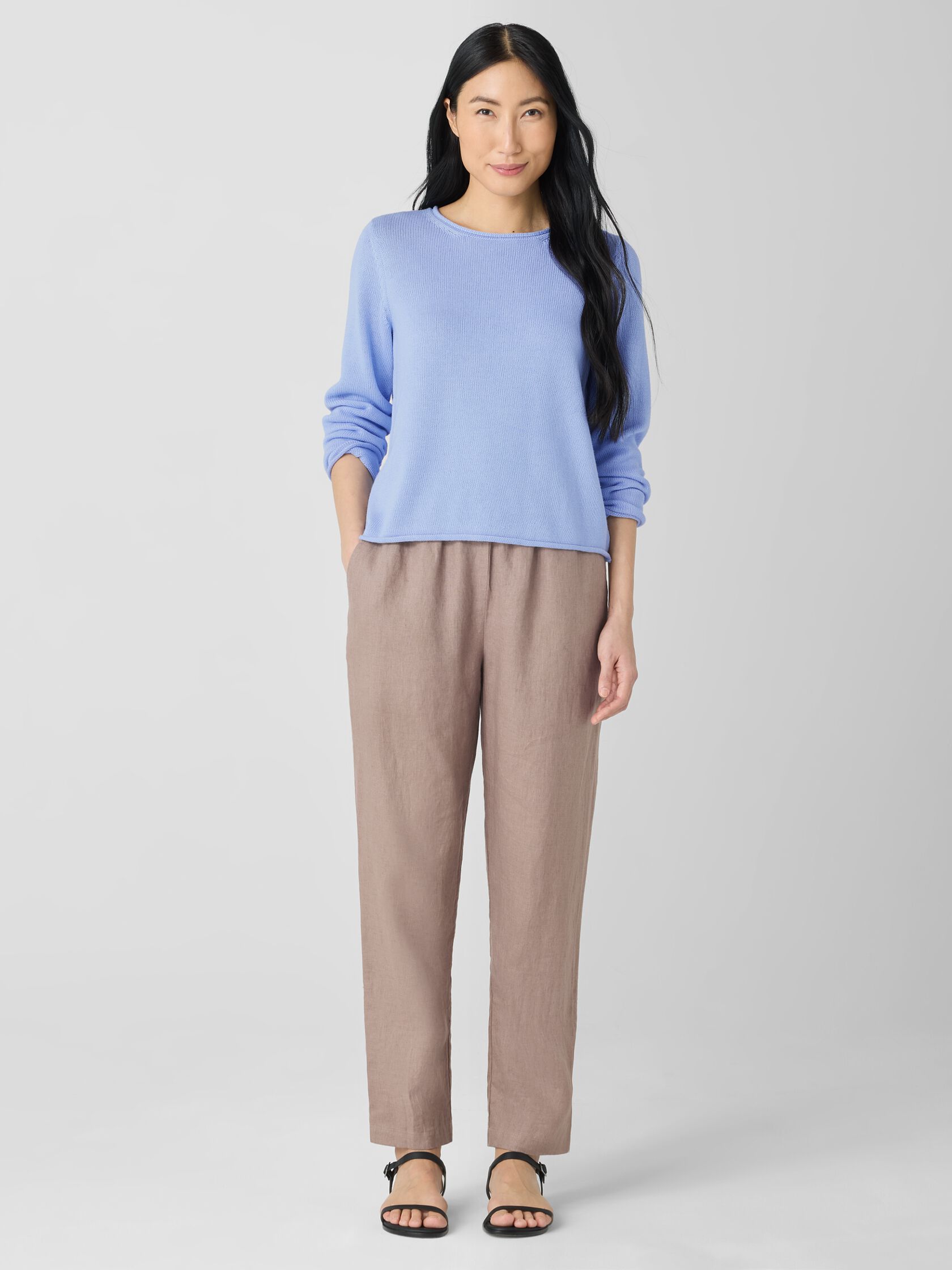 Organic Linen&nbsp;Tapered Pant