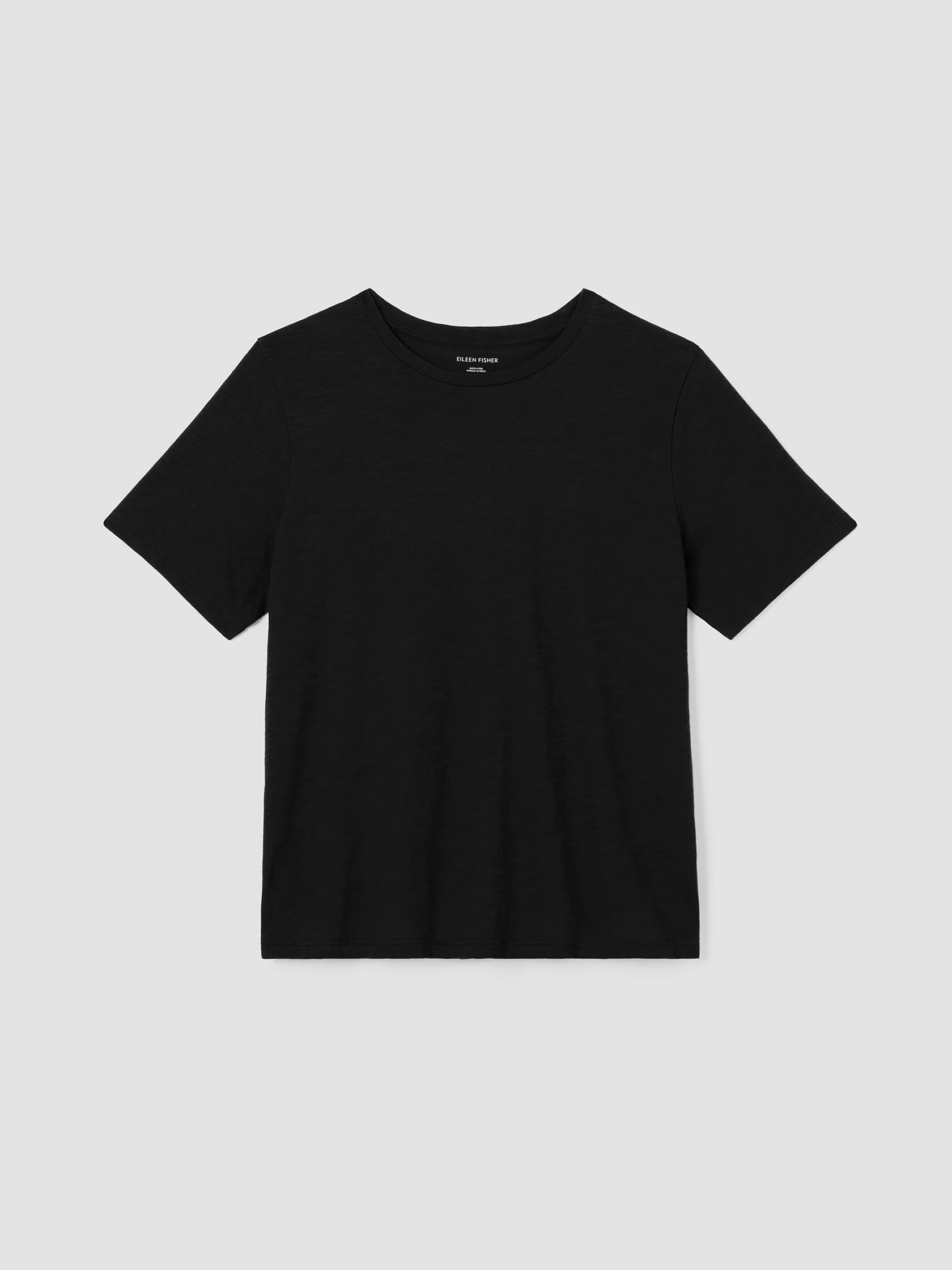Organic Cotton Slub Crew Neck Tee