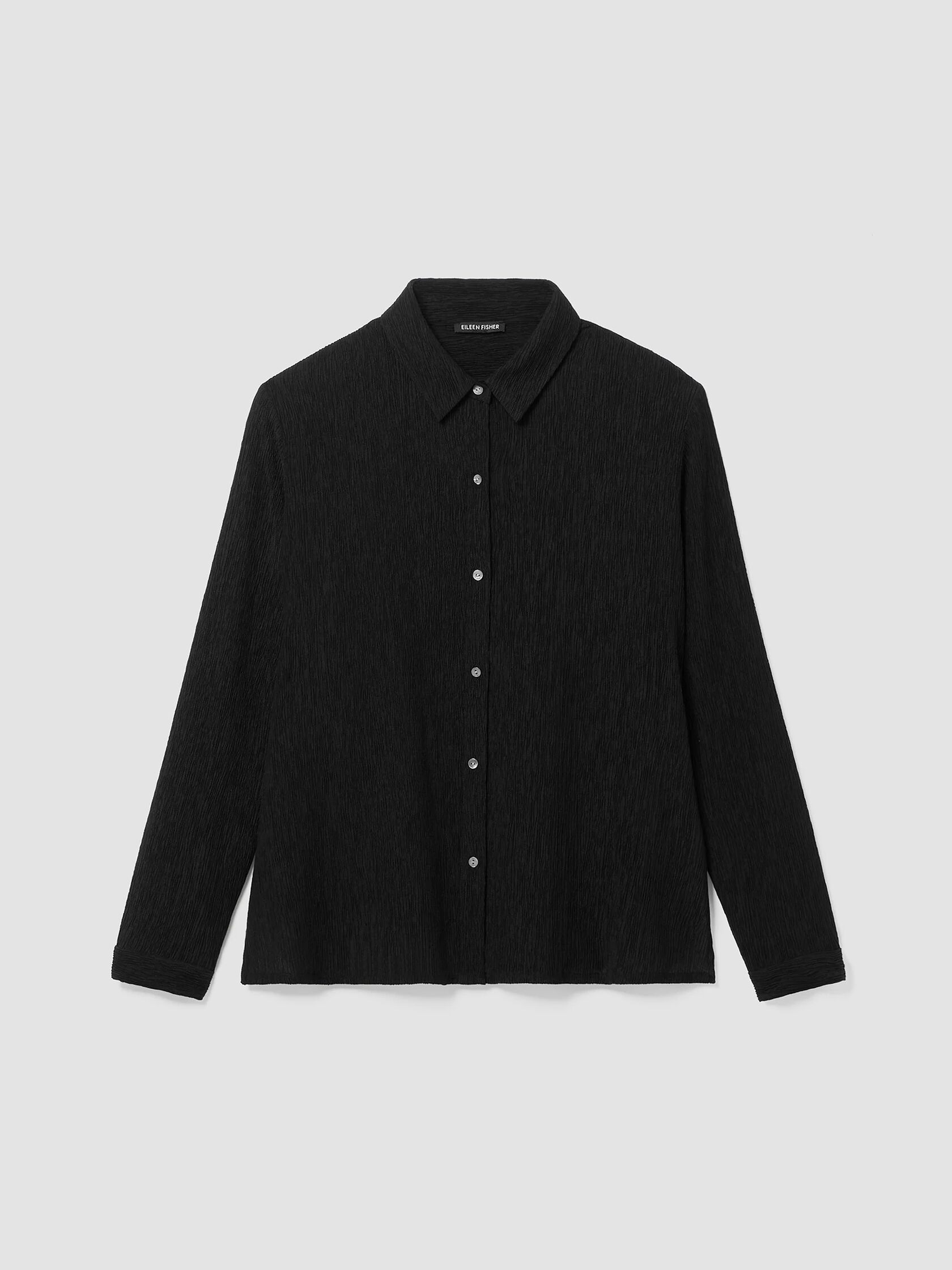 Woven Pliss&eacute; Classic Collar Shirt