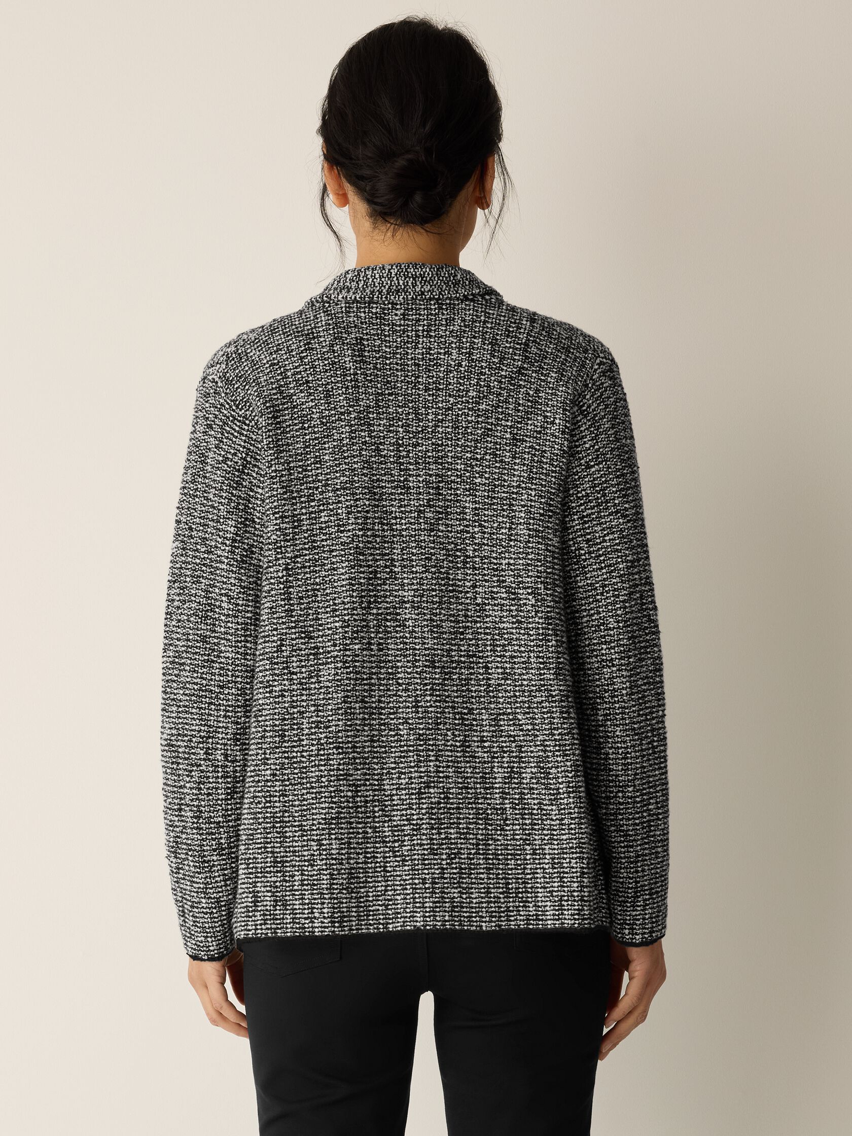 Peruvian Cotton Cloud Notch Collar Jacket