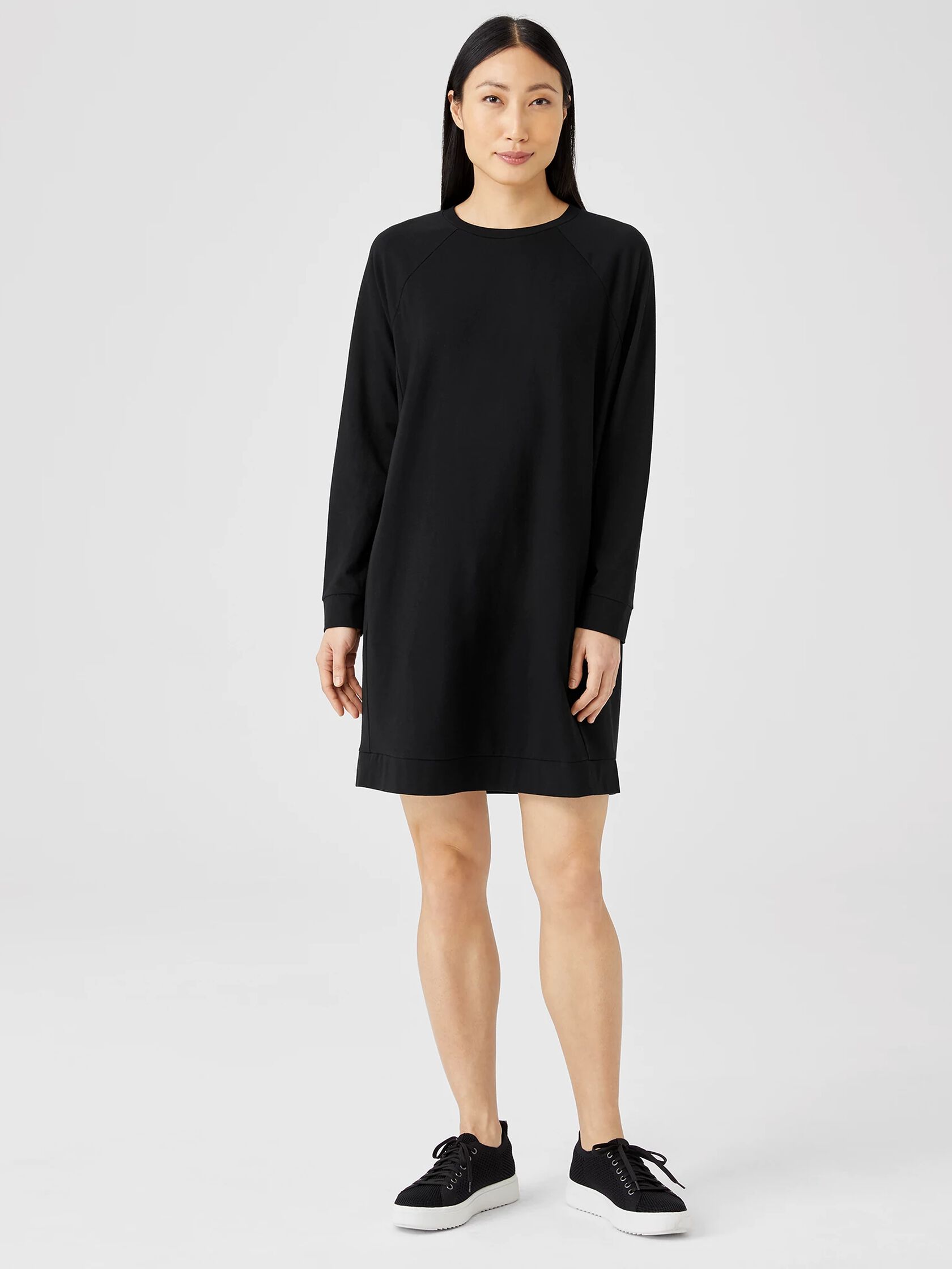 Traceable Organic Cotton Jersey Raglan-Sleeve Dress