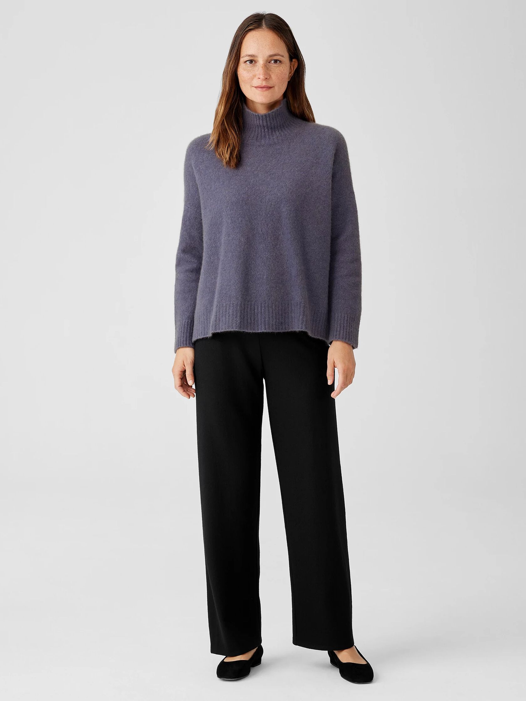 Cashmere Silk Bliss Turtleneck Box-Top