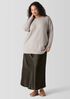 Cashmere Silk Bliss Crew Neck Long Top