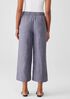 Washed Organic Linen Delave Wide-Leg Pant