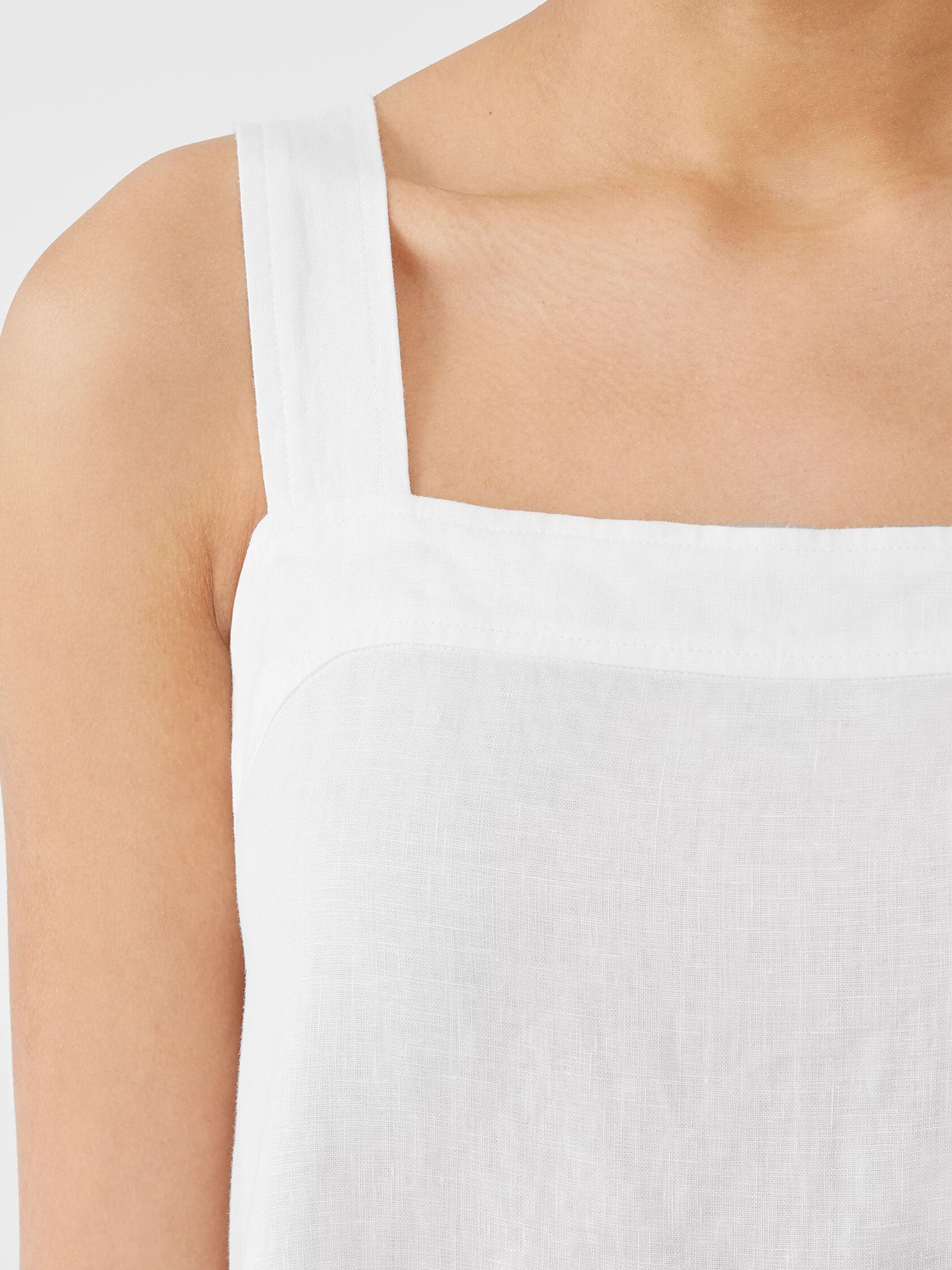 Organic Linen Tiered Dress