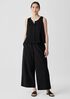 Washed Organic Cotton Poplin Wide-Leg Pant