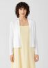 Organic Linen Cotton Tuck Cropped Cardigan