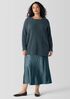 Cashmere Silk Bliss Crew Neck Long Top