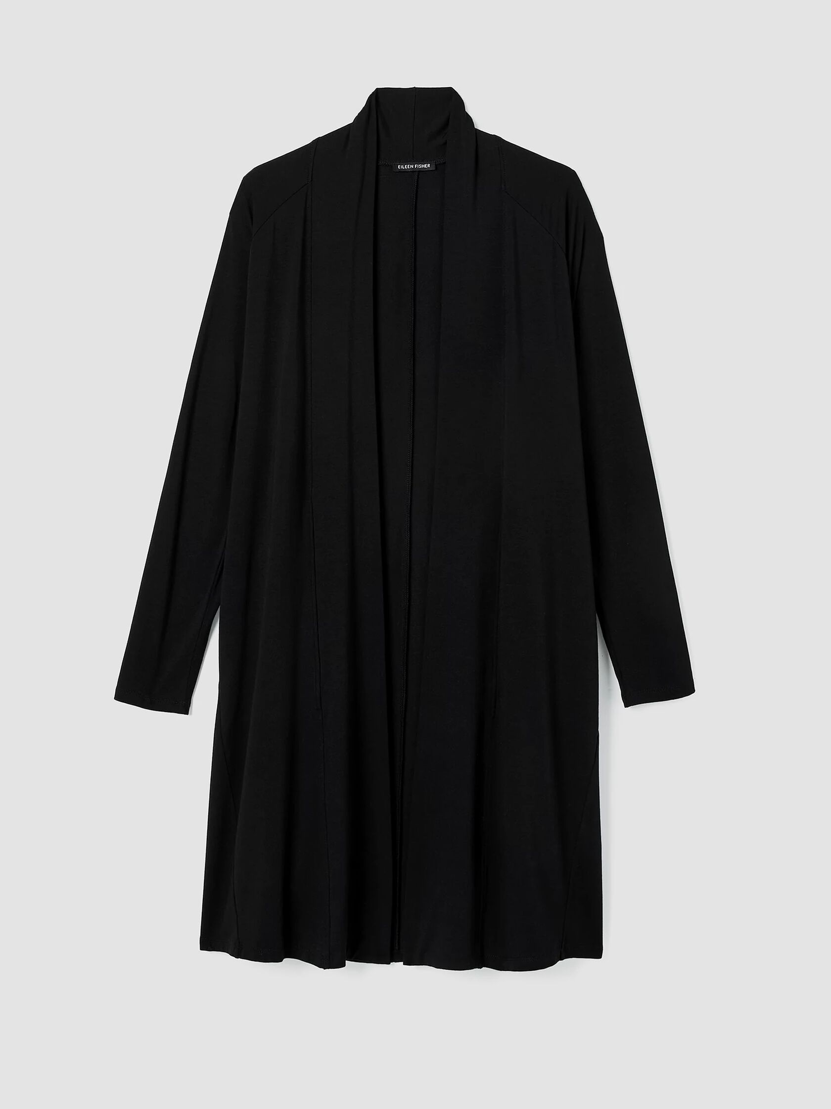 Stretch Jersey Knit Long Jacket