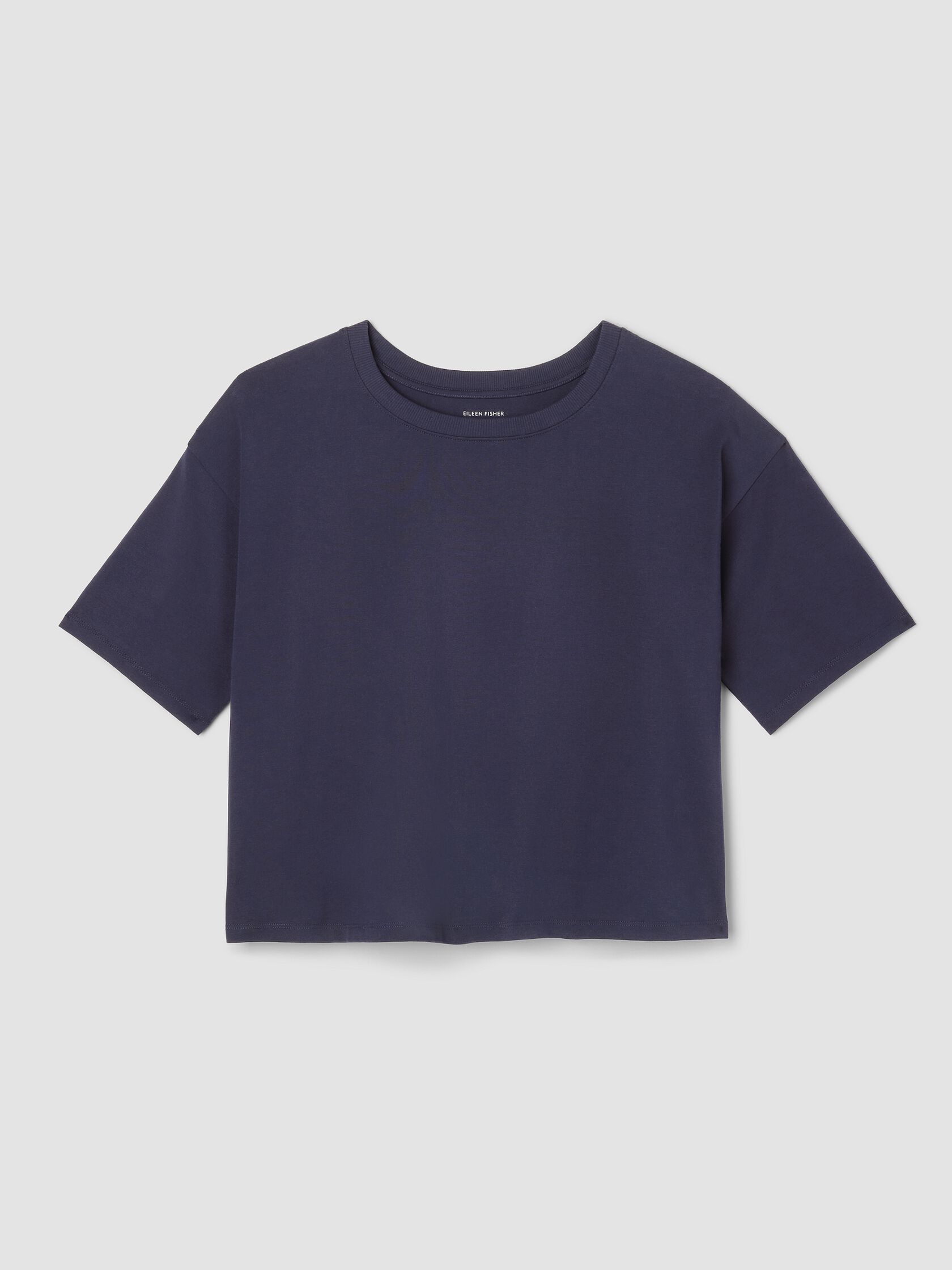 Pima Cotton Stretch Jersey Crew Neck Tee