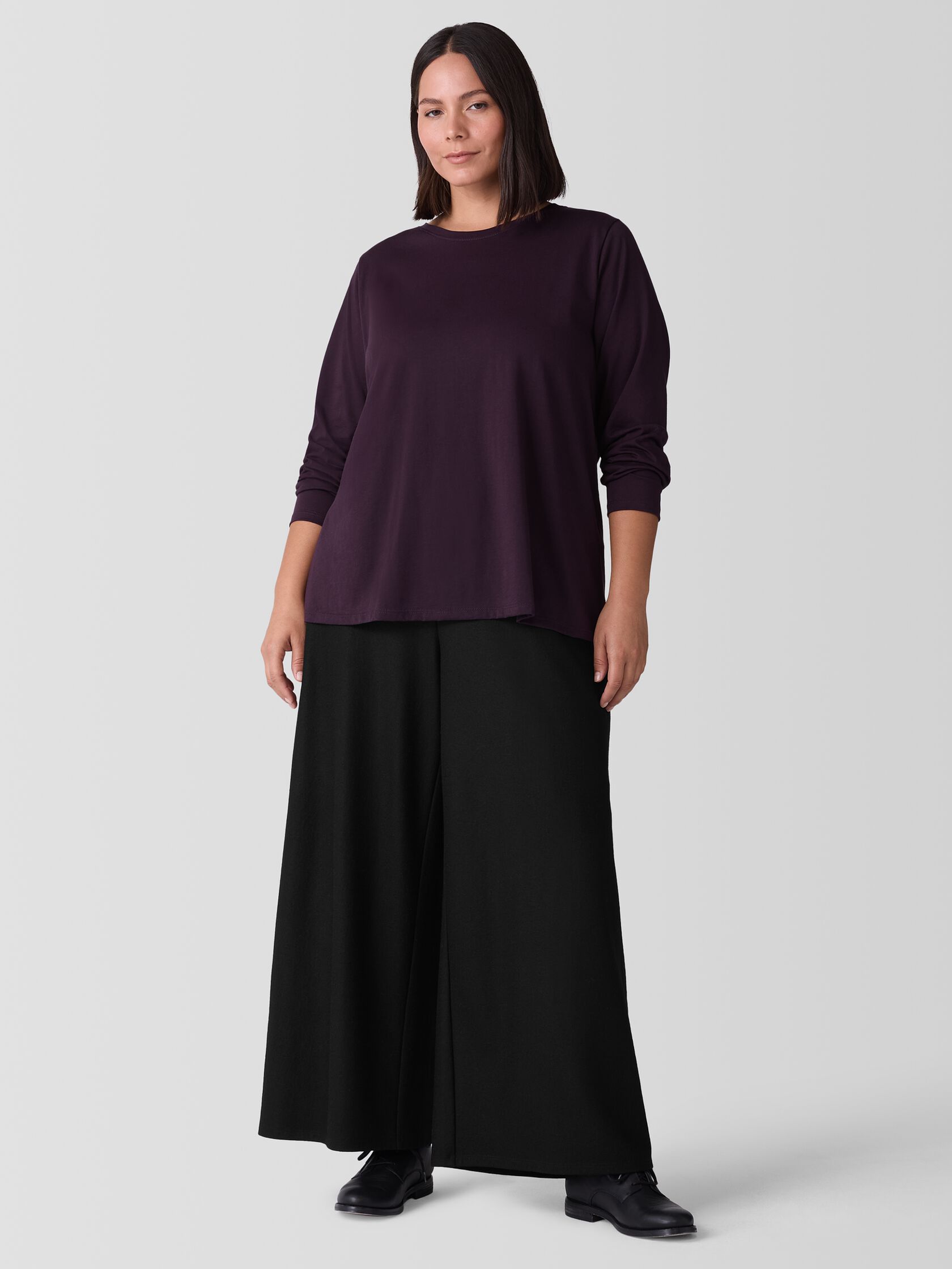 Organic Pima Cotton Jersey Long-Sleeve Tee