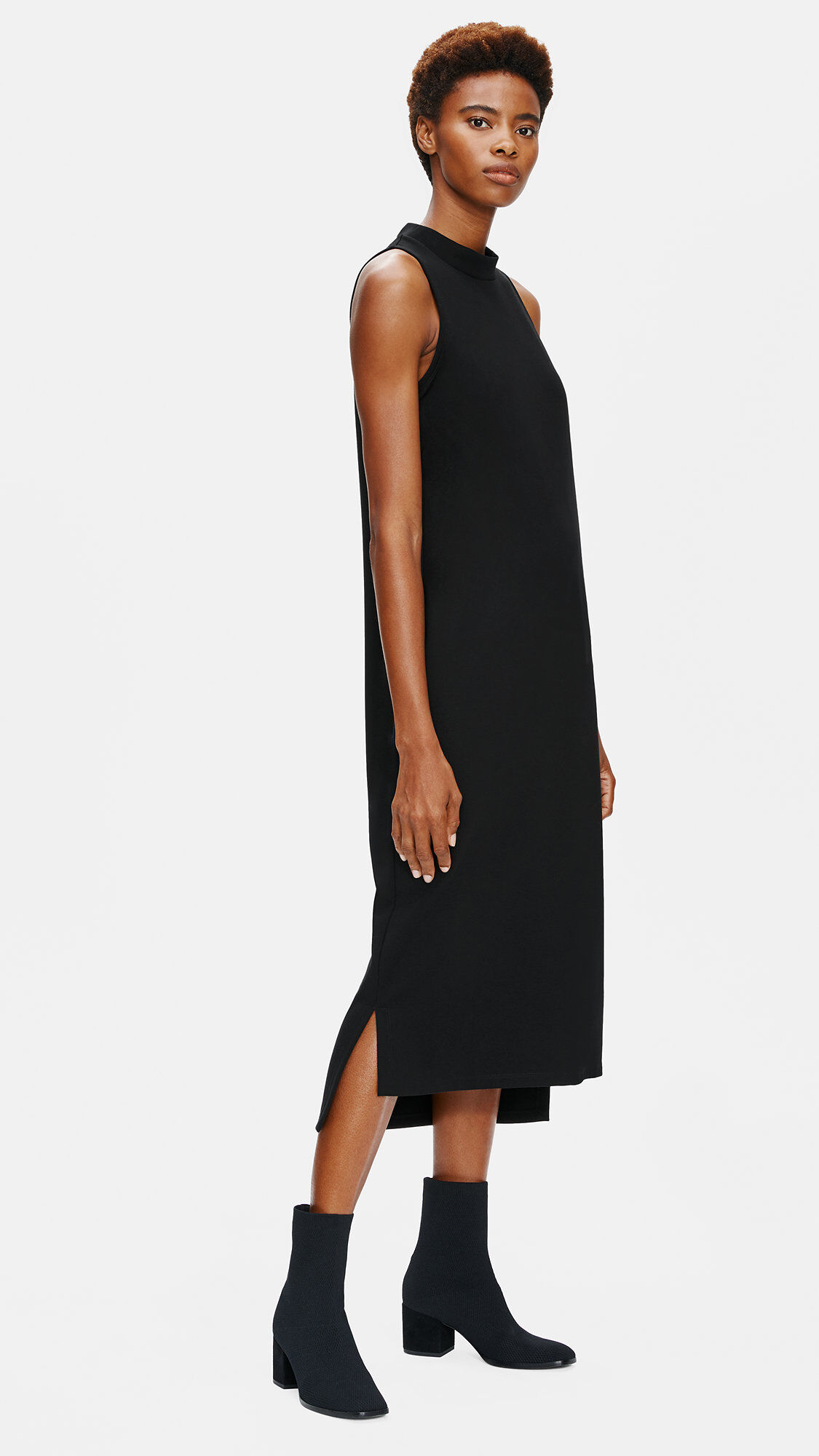 Flex Ponte Mock Neck Dress