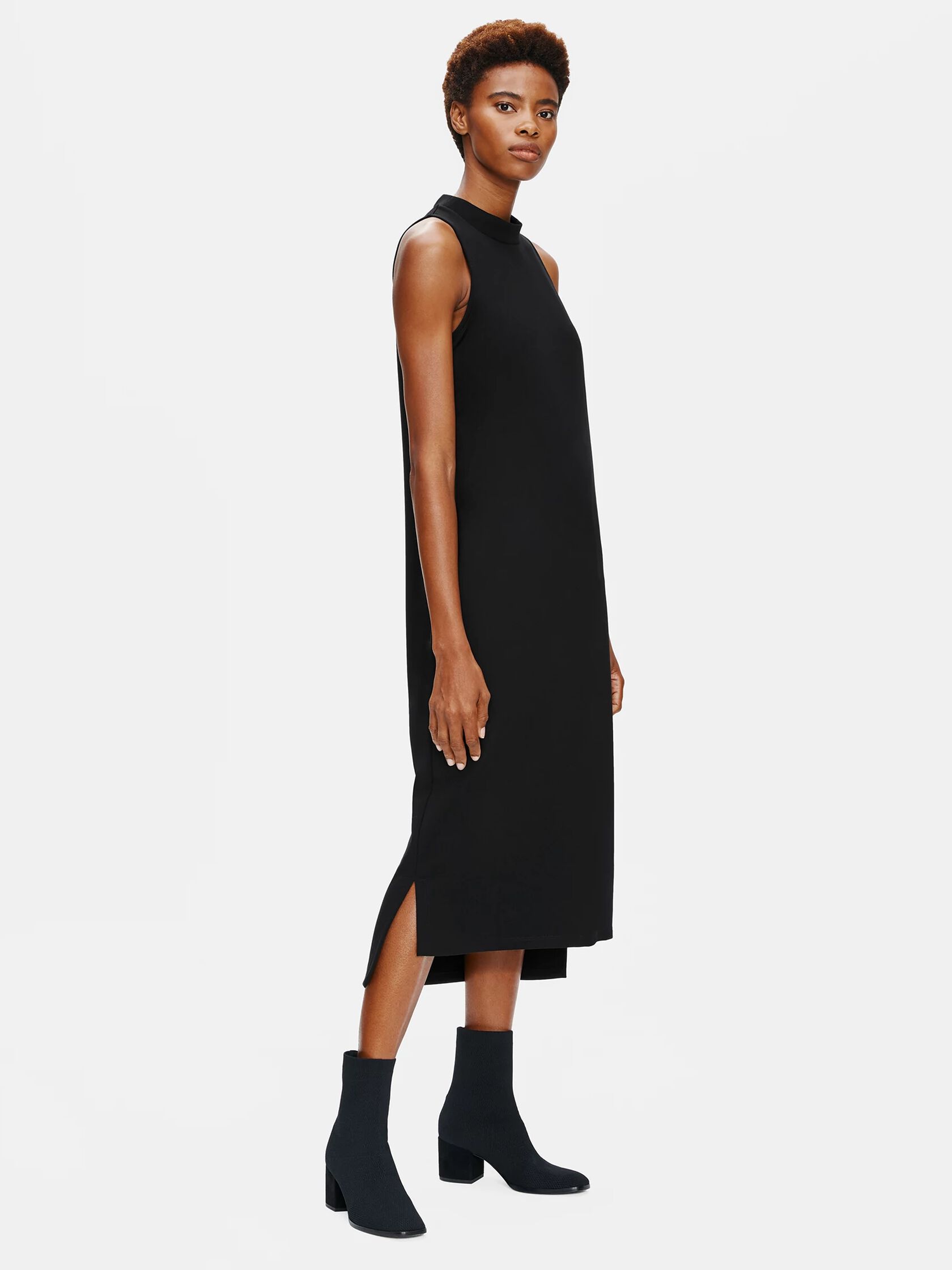 Flex Ponte Mock Neck Dress