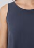 Silk Georgette Crepe Ballet Neck Tank
