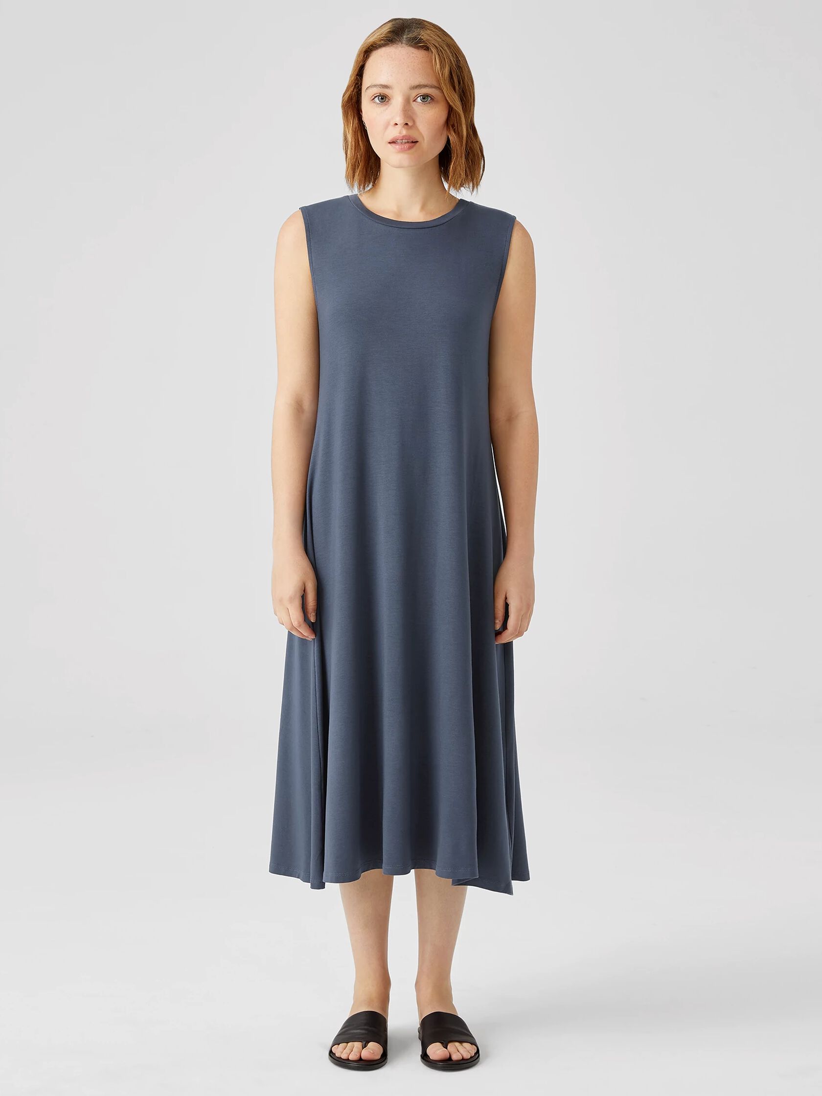Fine Jersey Crew Neck Dress