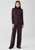 Pima Cotton Blend Turtleneck Top