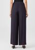Silk Double Crepe Wide-Leg Pant