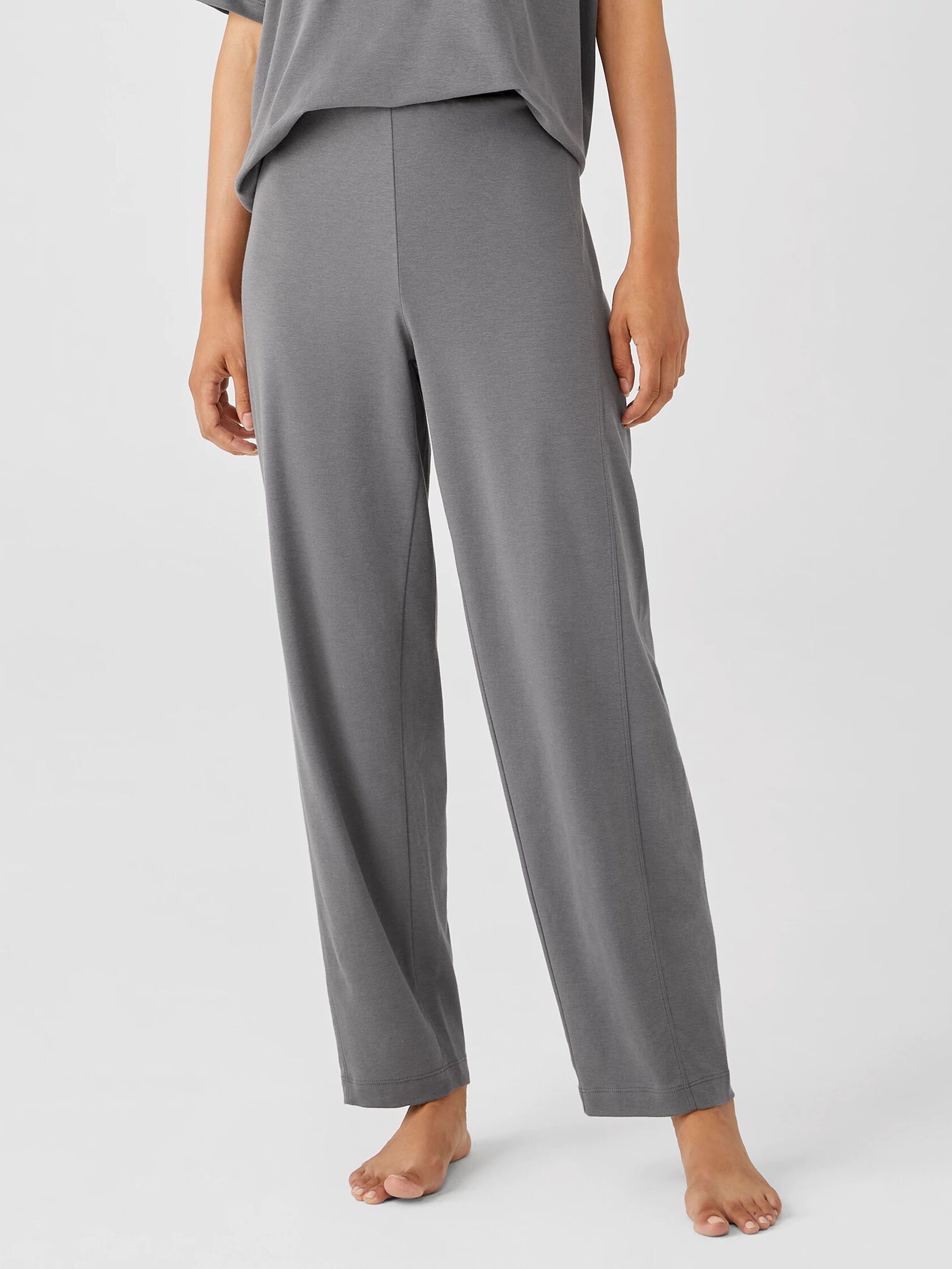 Cozy Organic Cotton Interlock Lantern Pant