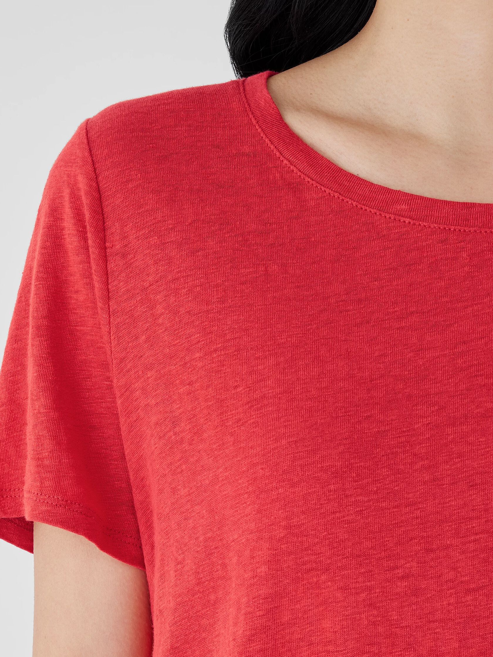 Organic Linen Jersey Crew Neck Tee
