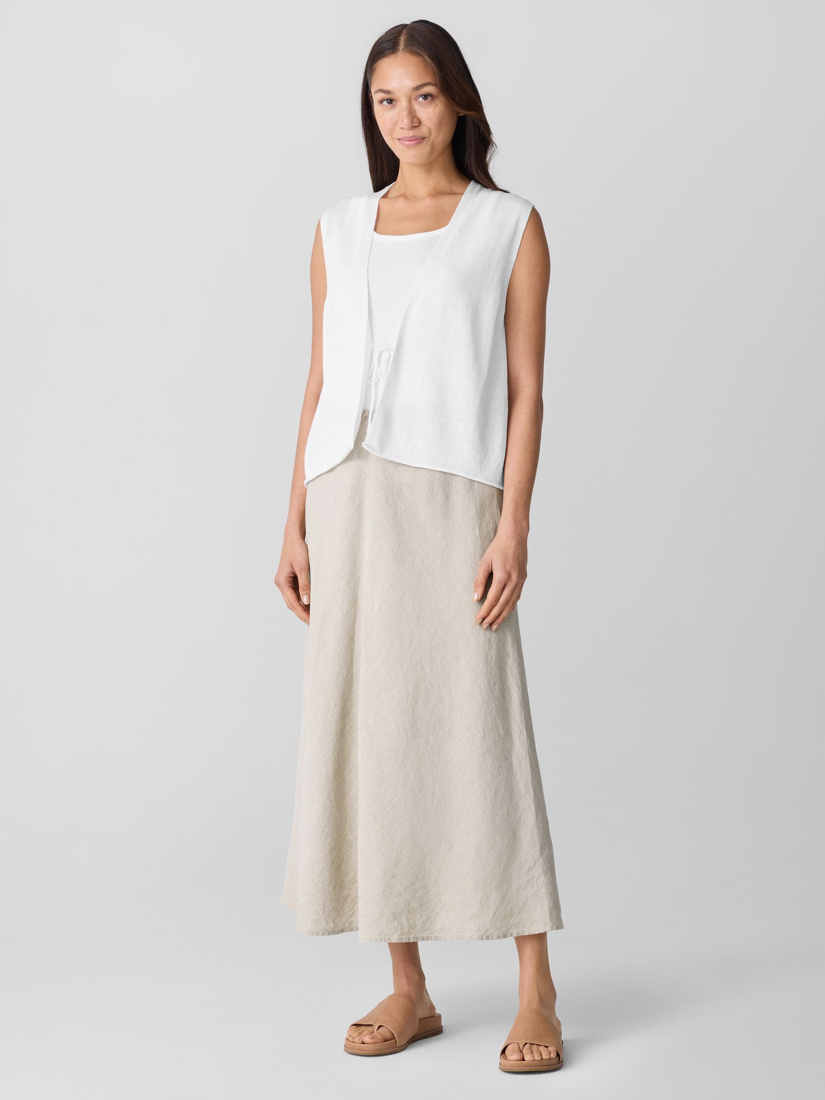 Organic Linen Bias Skirt