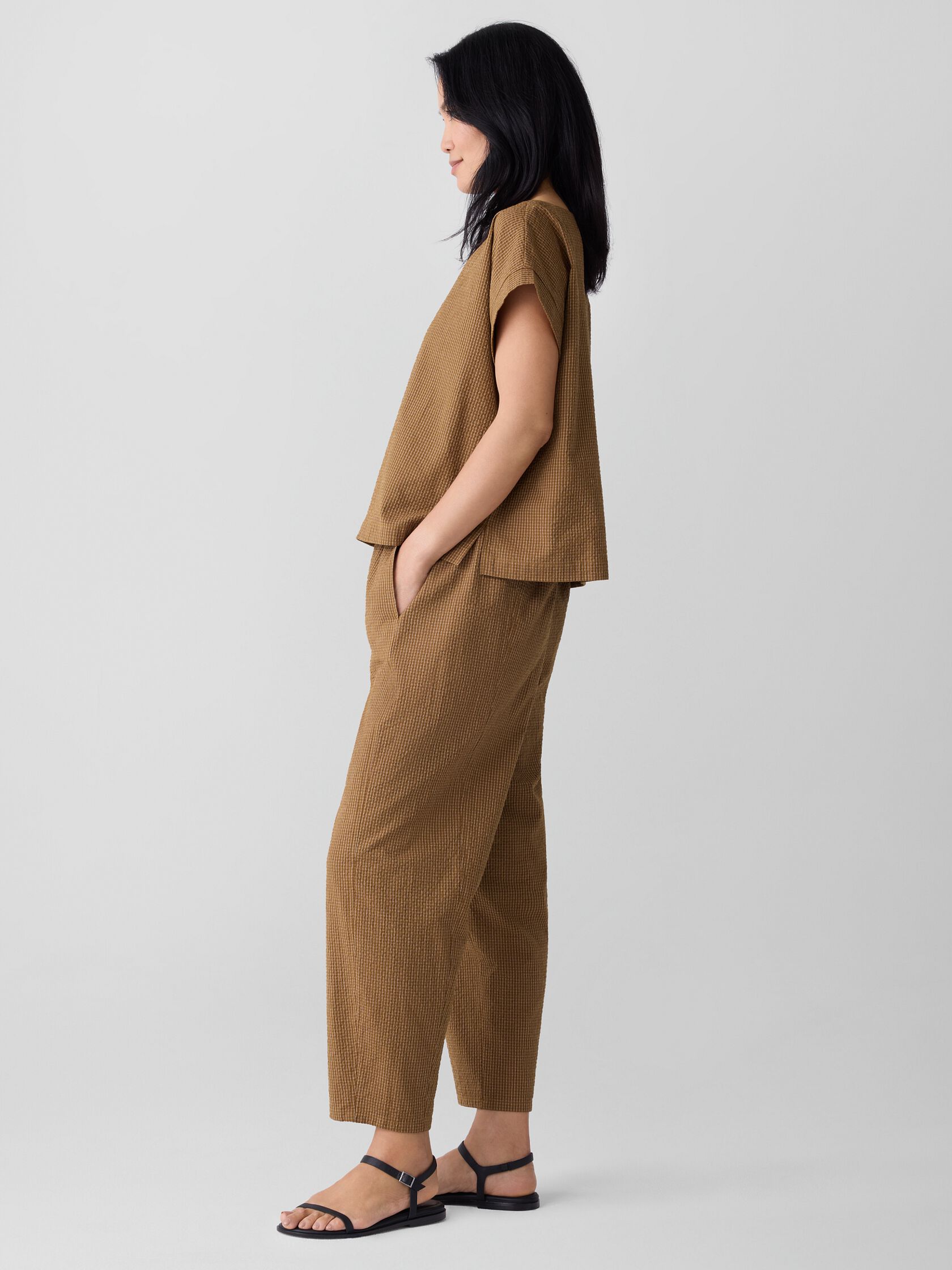 Organic Cotton Ripple Square Top