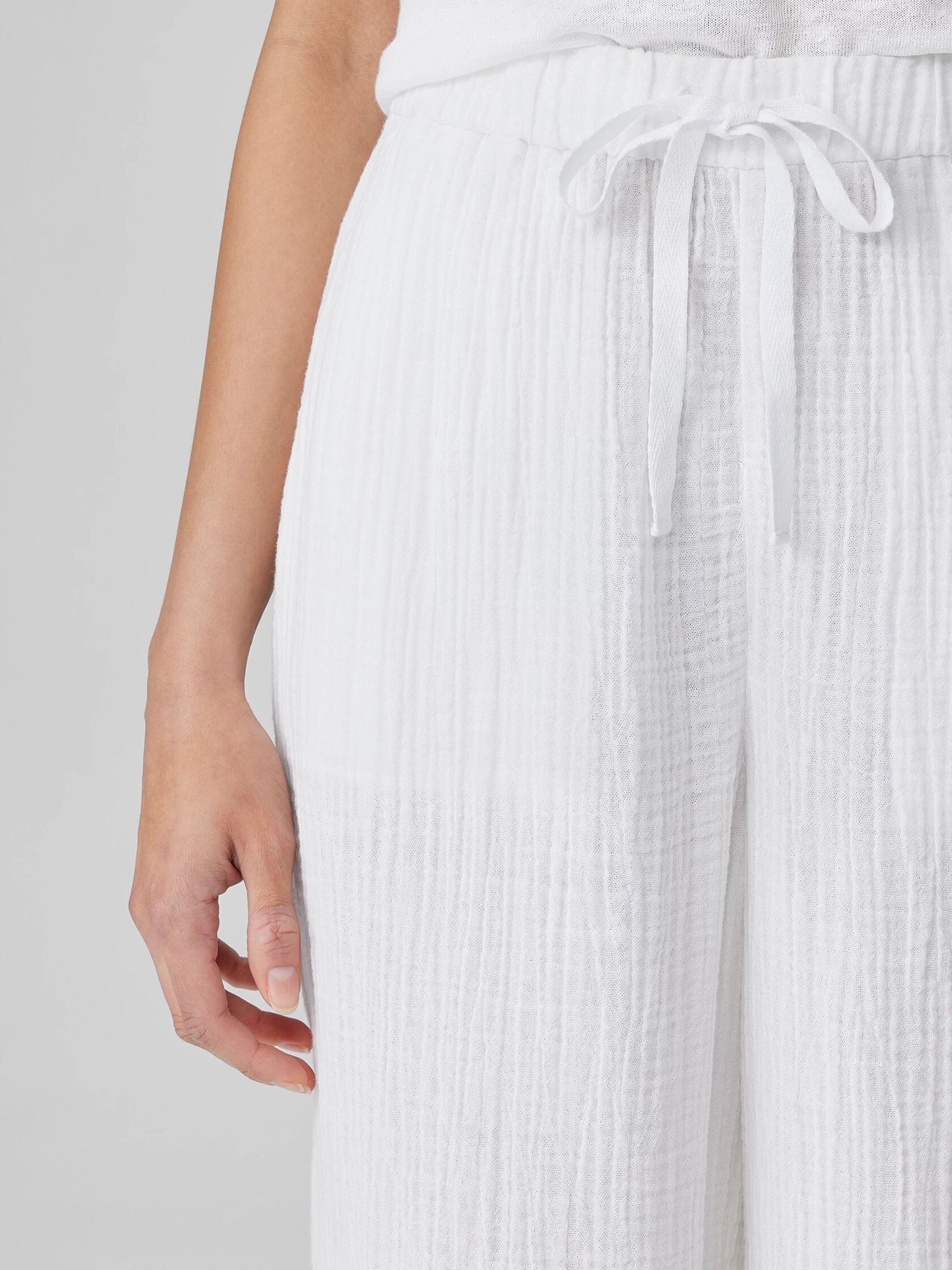 Organic Cotton Lofty Gauze Straight Pant