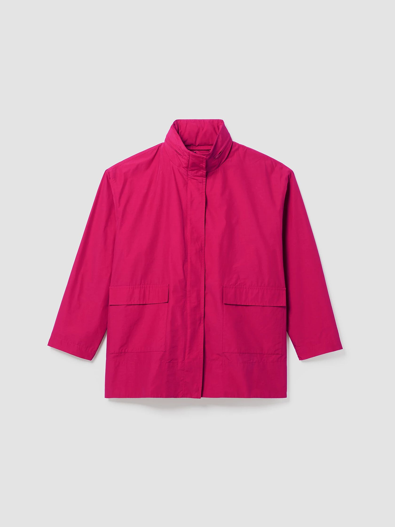 Light Cotton Nylon Stand Collar Jacket