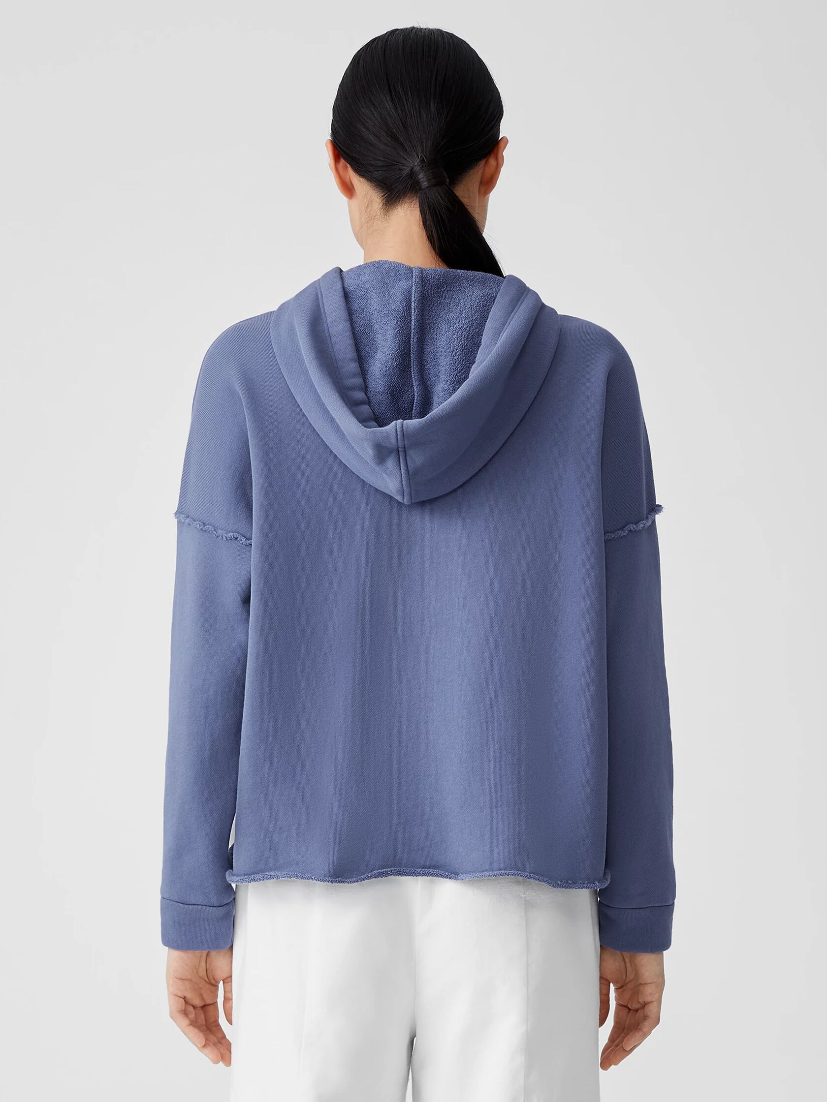 Organic Cotton French Terry Hooded Top
