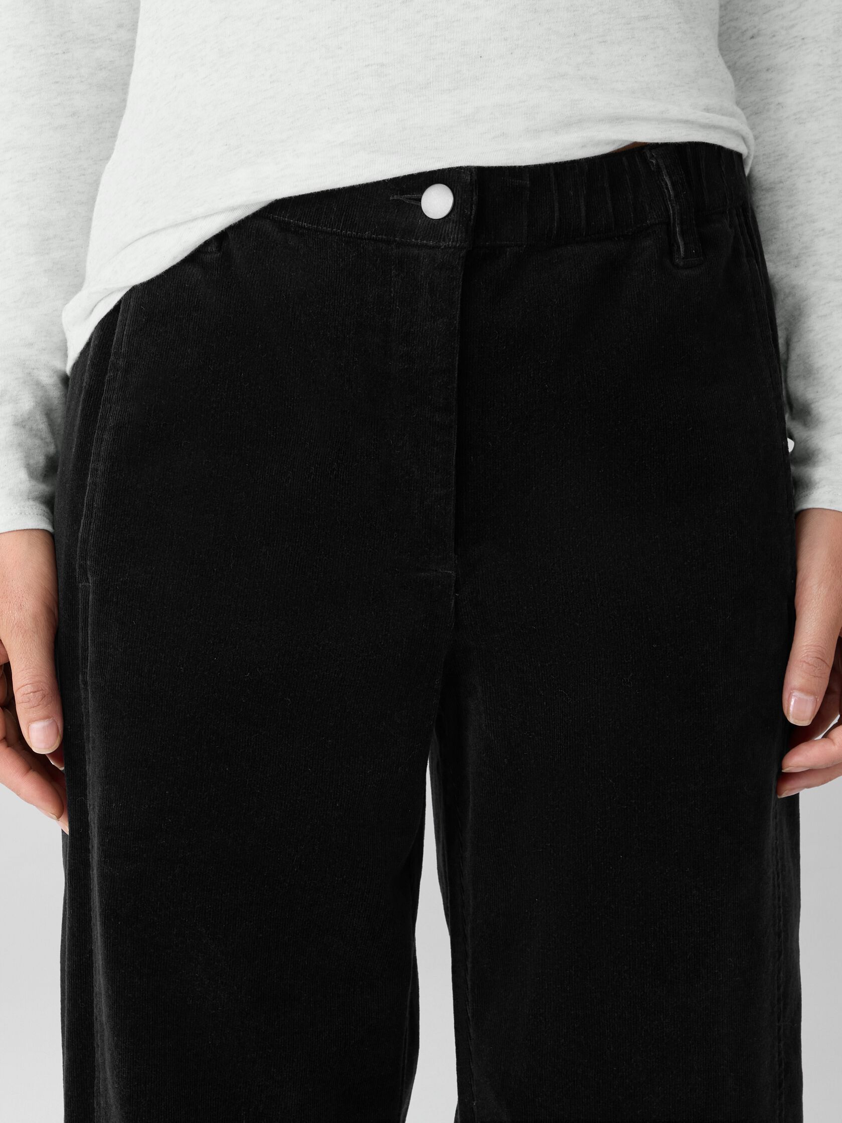 Organic Cotton Stretch Corduroy Lantern Pant