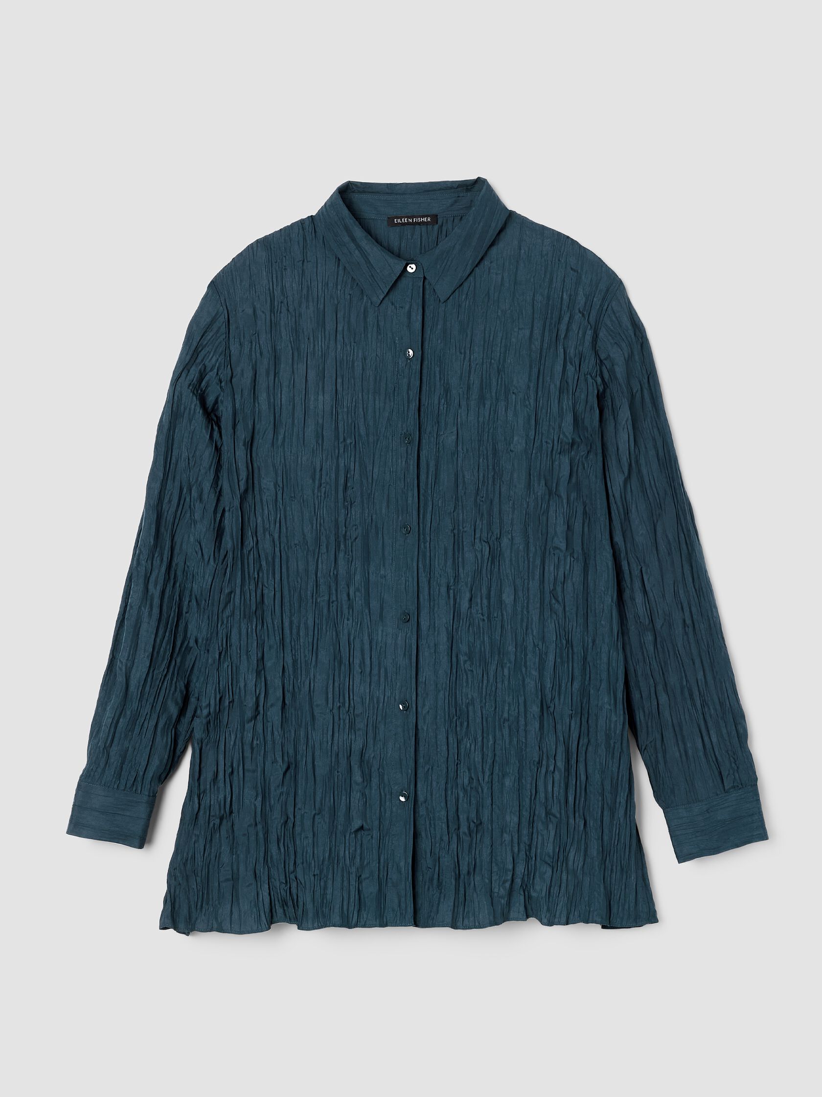 Crushed Silk Classic Collar Shirt