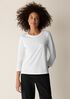 Organic Pima Cotton Jersey 3/4-Sleeve Tee