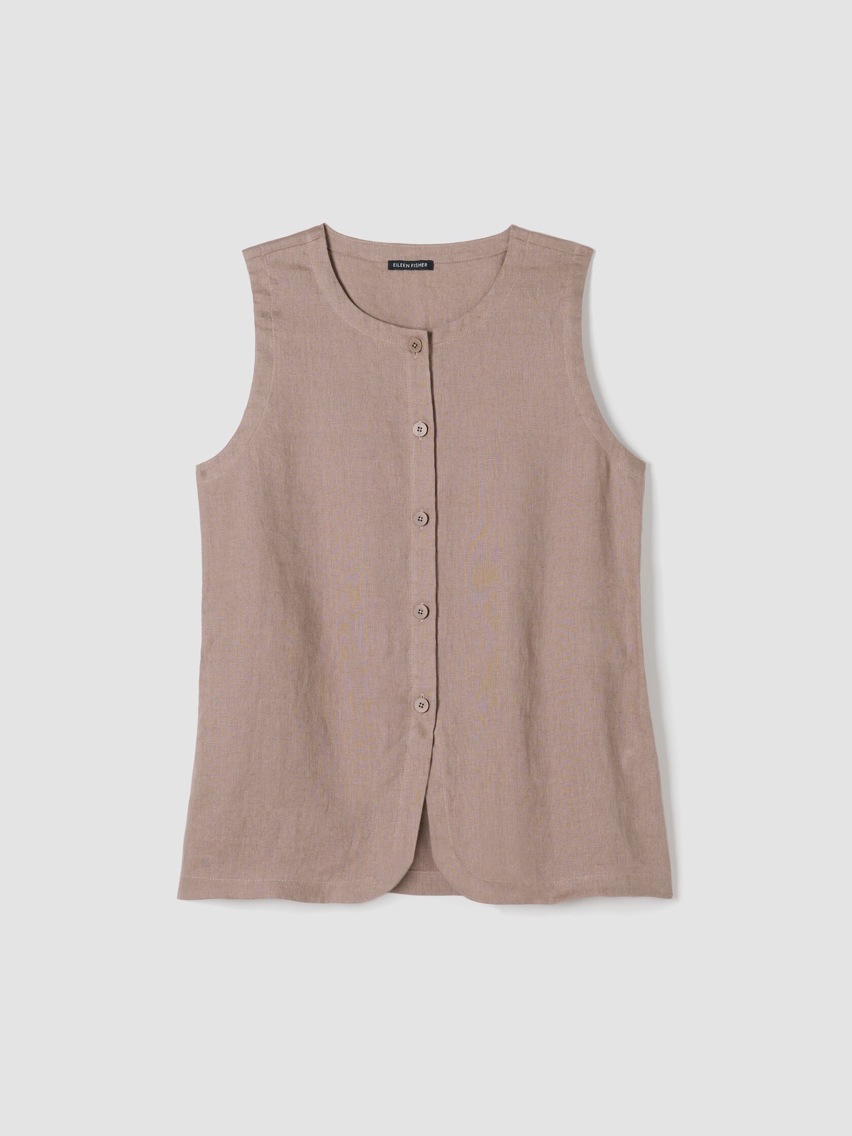 Organic Linen Long Vest