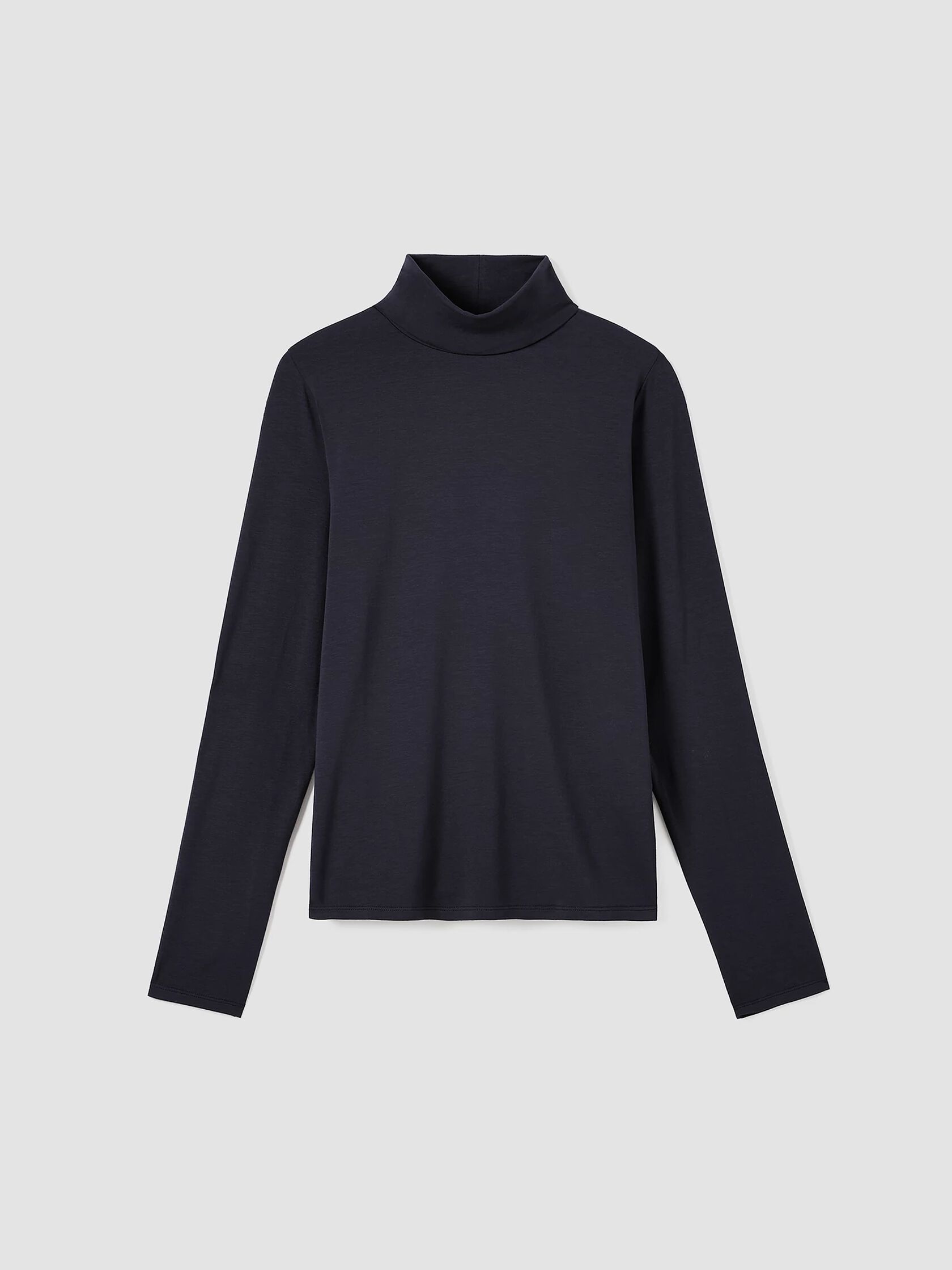 Fine Jersey Scrunch Neck Top