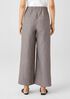 Washed Organic Linen Delave Wide-Leg Pant