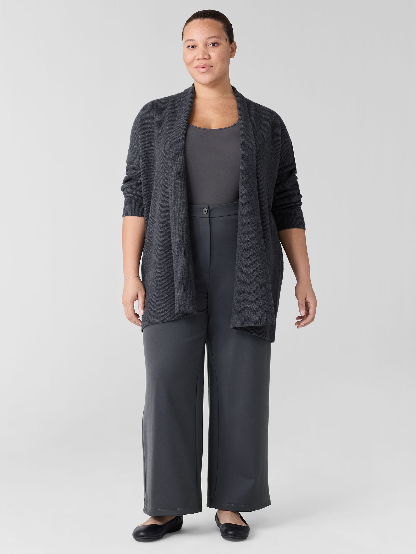 Washable Flex Ponte&nbsp;Wide Trouser Pant