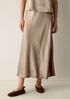 Textured Satin Slip Skirt