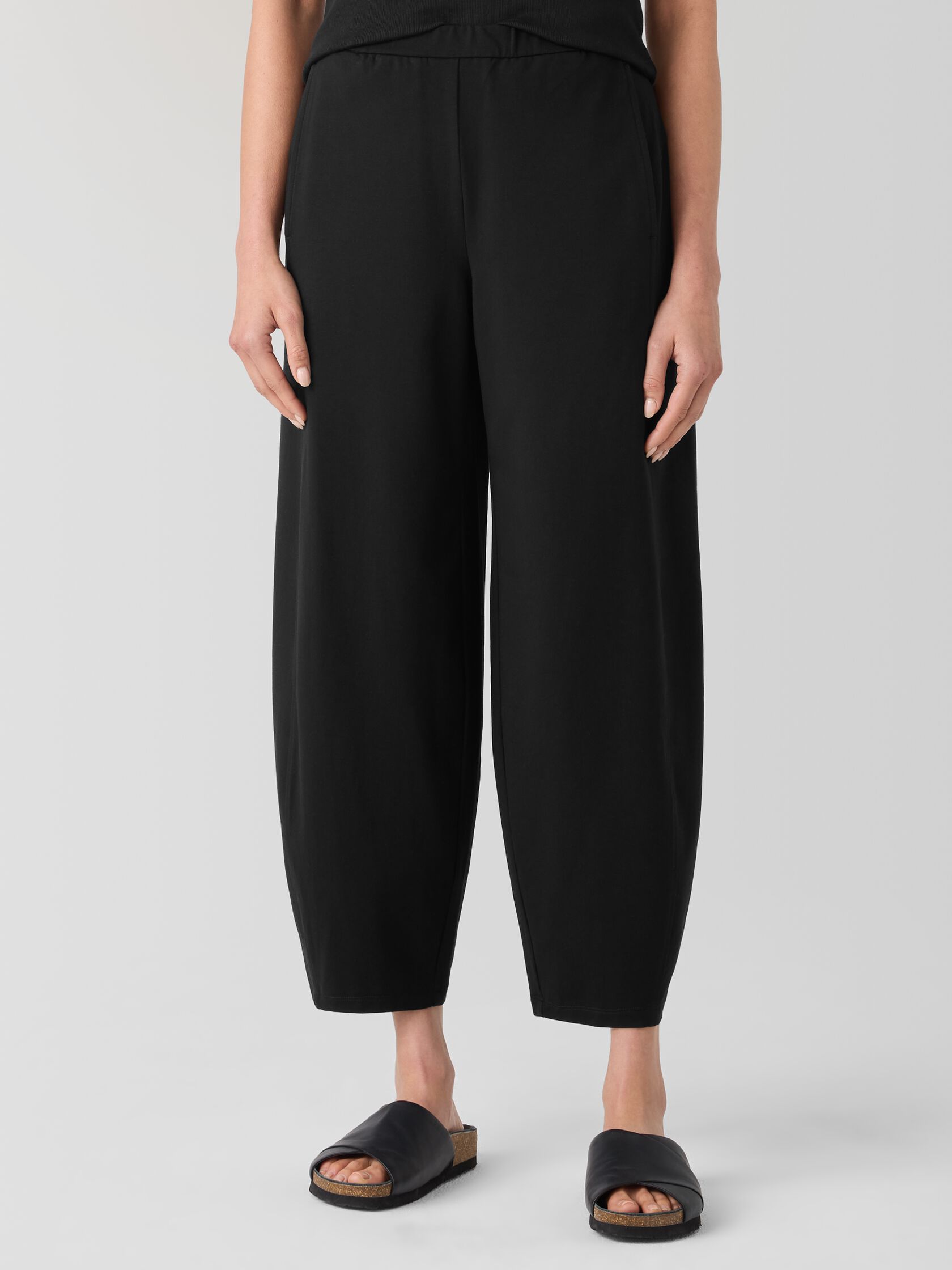 Pima Cotton Stretch Jersey Lantern Pant