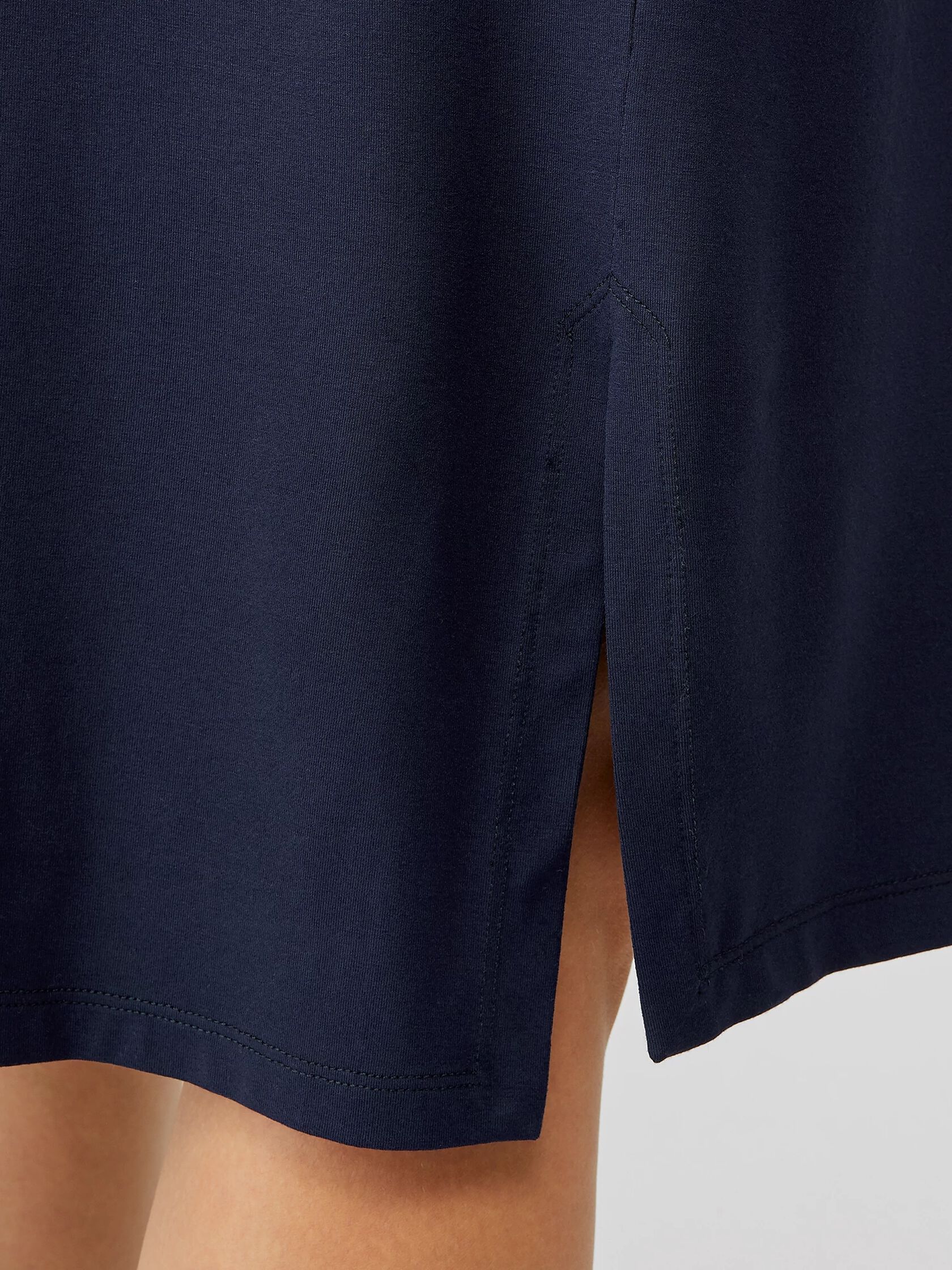 Viscose Jersey Crew Neck Dress