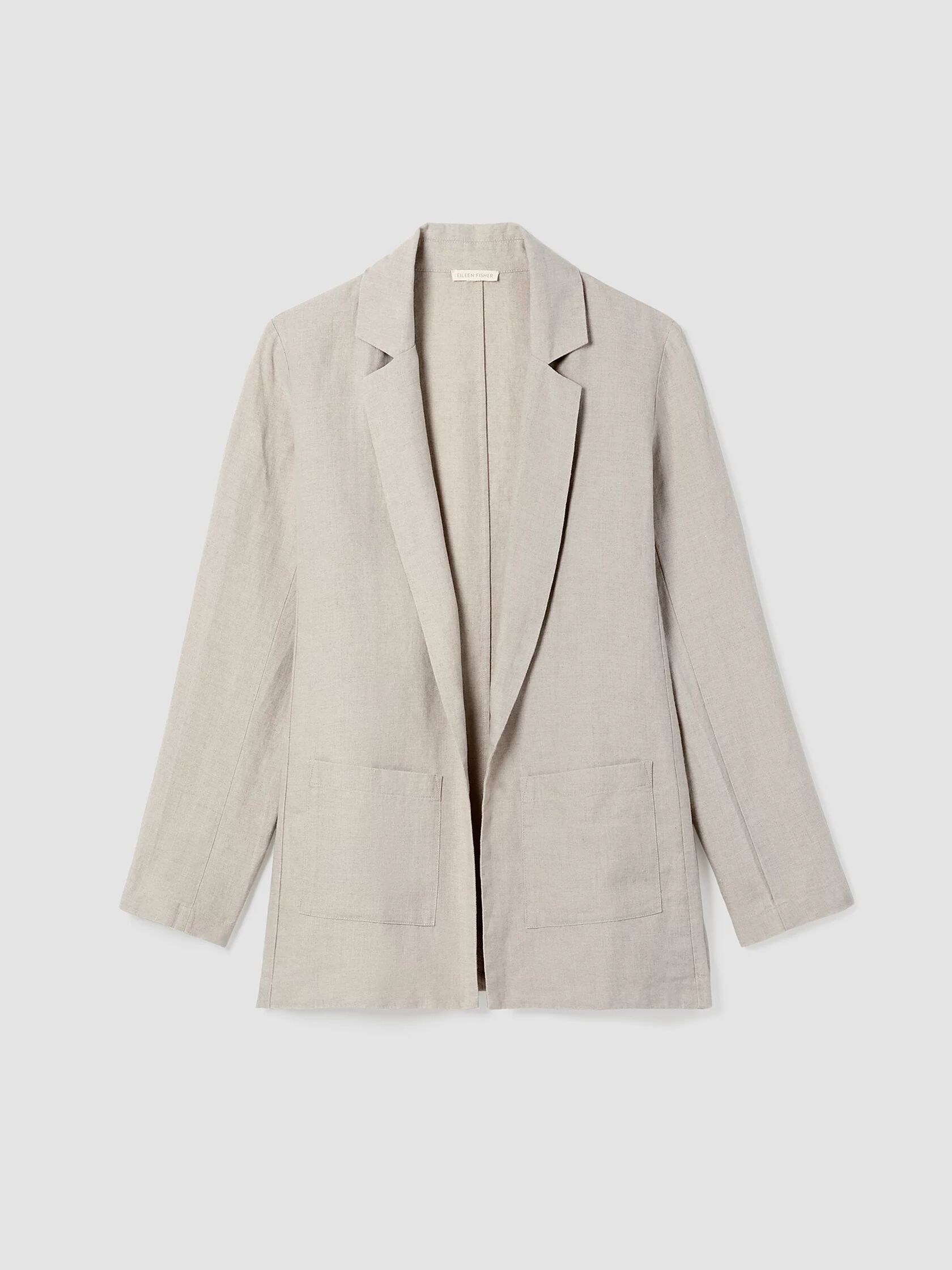 Organic Linen Long Blazer