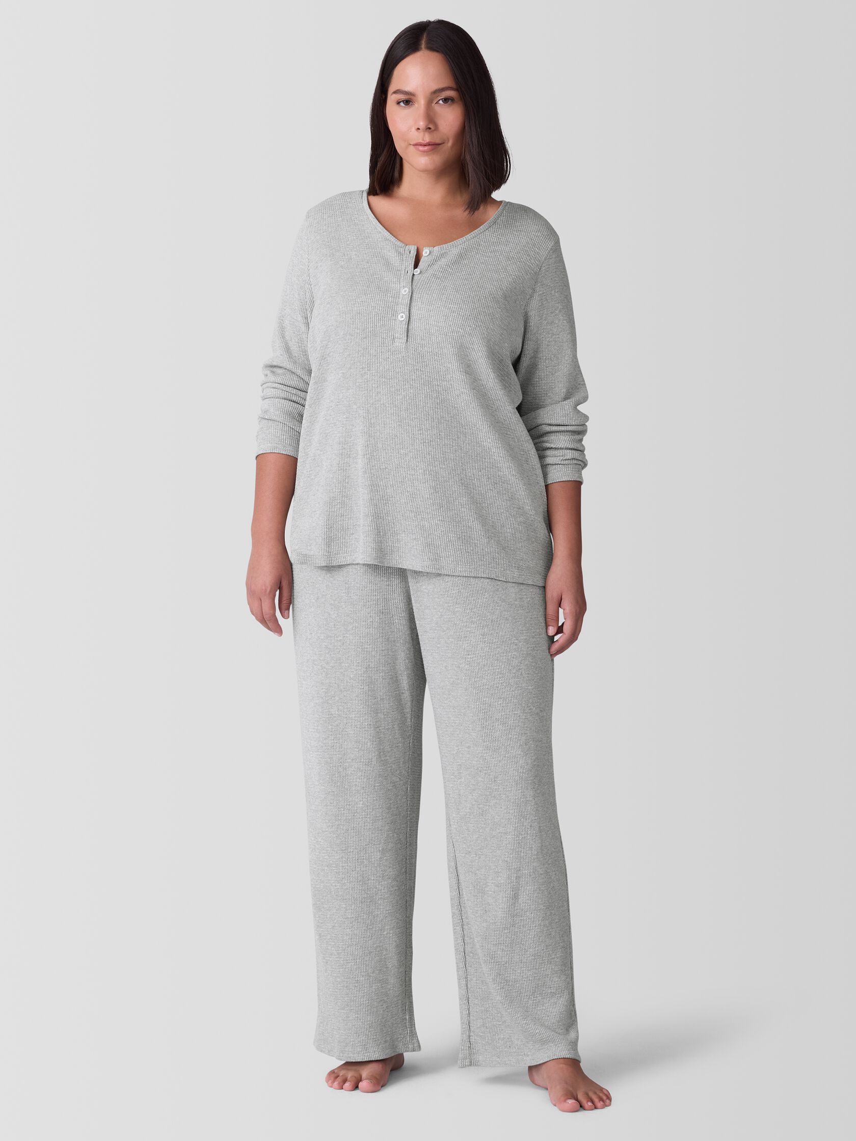 M&eacute;lange Organic Cotton Waffle Sleep Pant