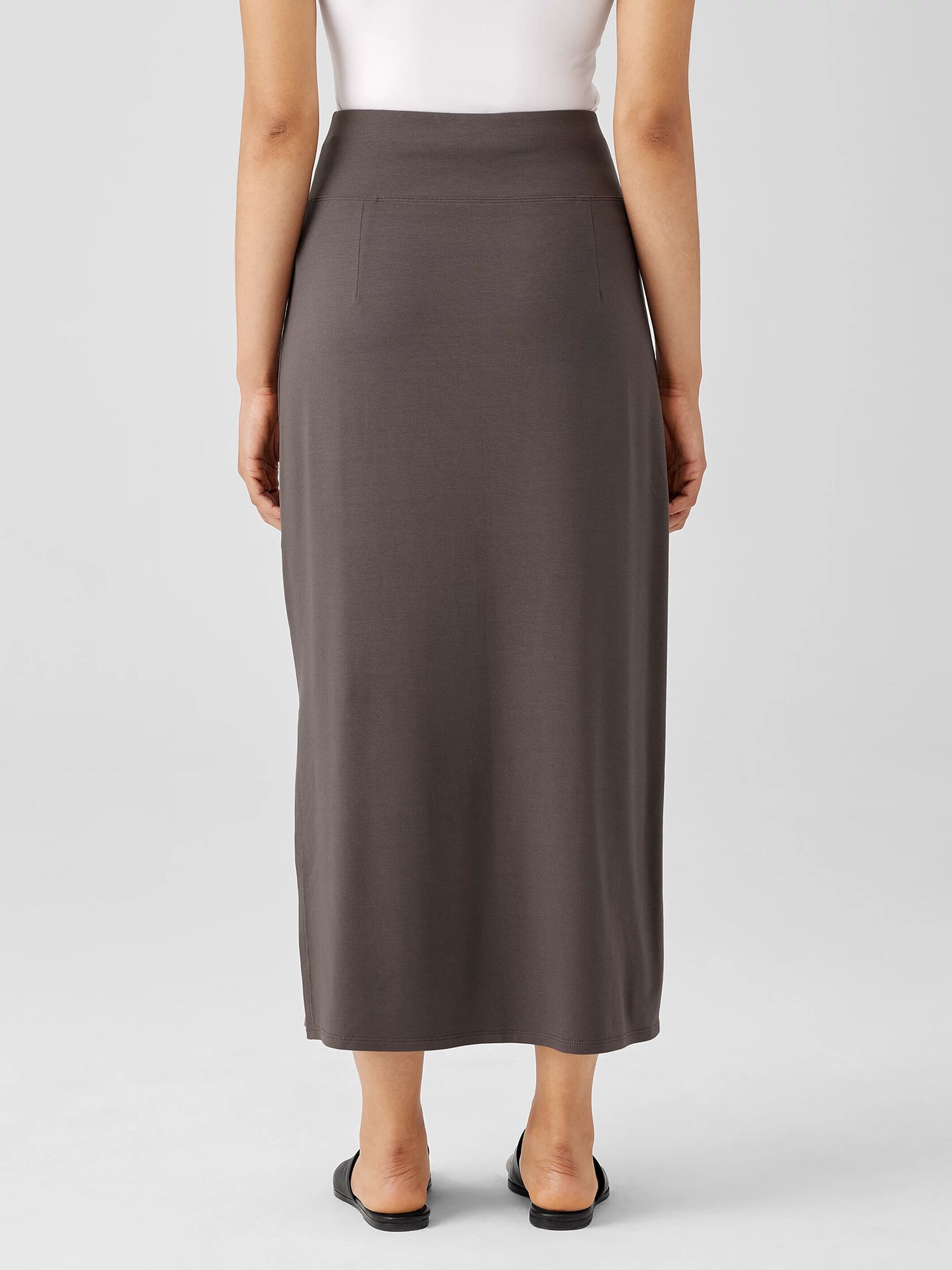 Stretch Jersey Knit Straight Skirt