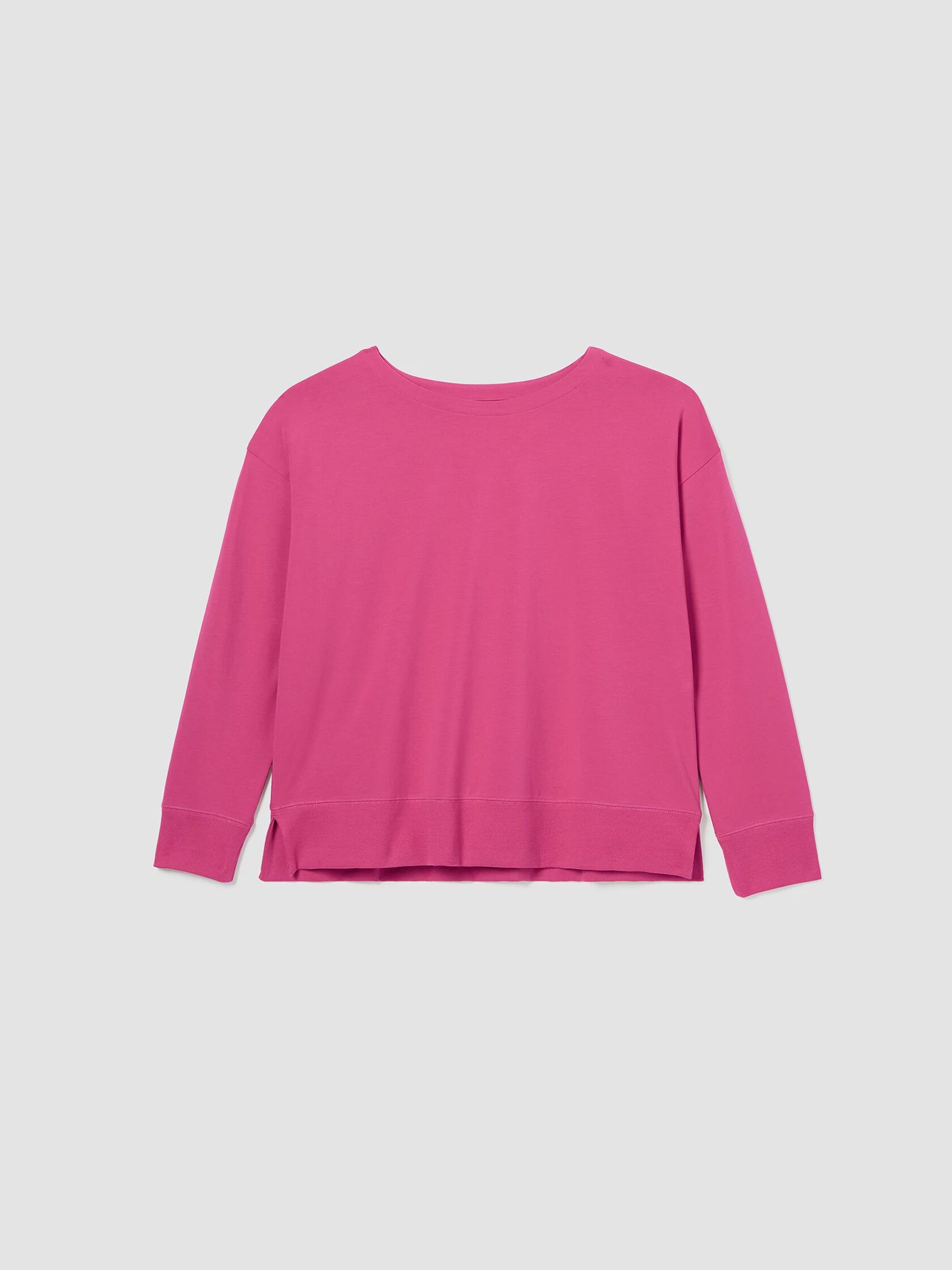 Pima Cotton Stretch Jersey Bateau Neck Top