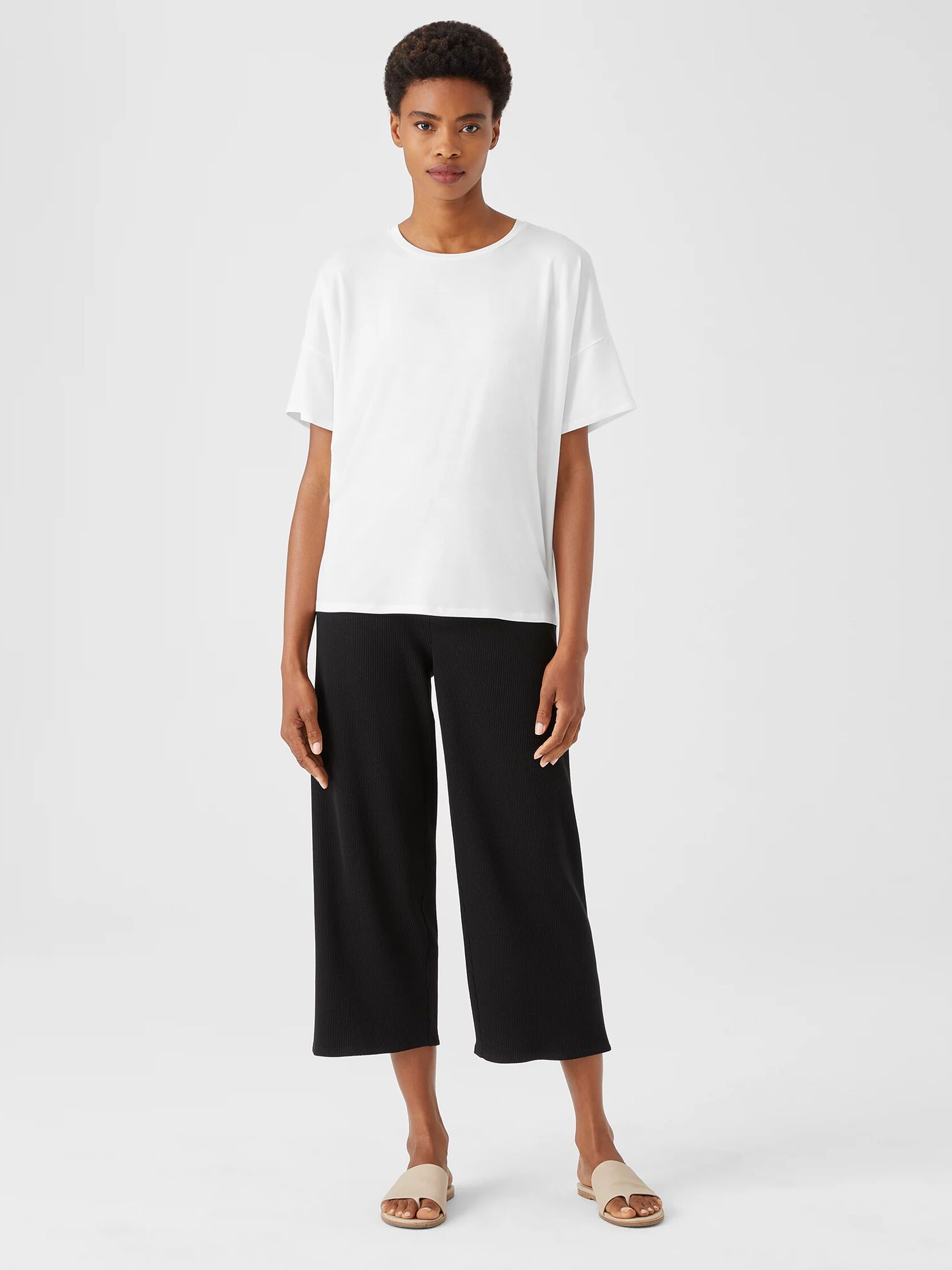 Fine Jersey Crew Neck Tee