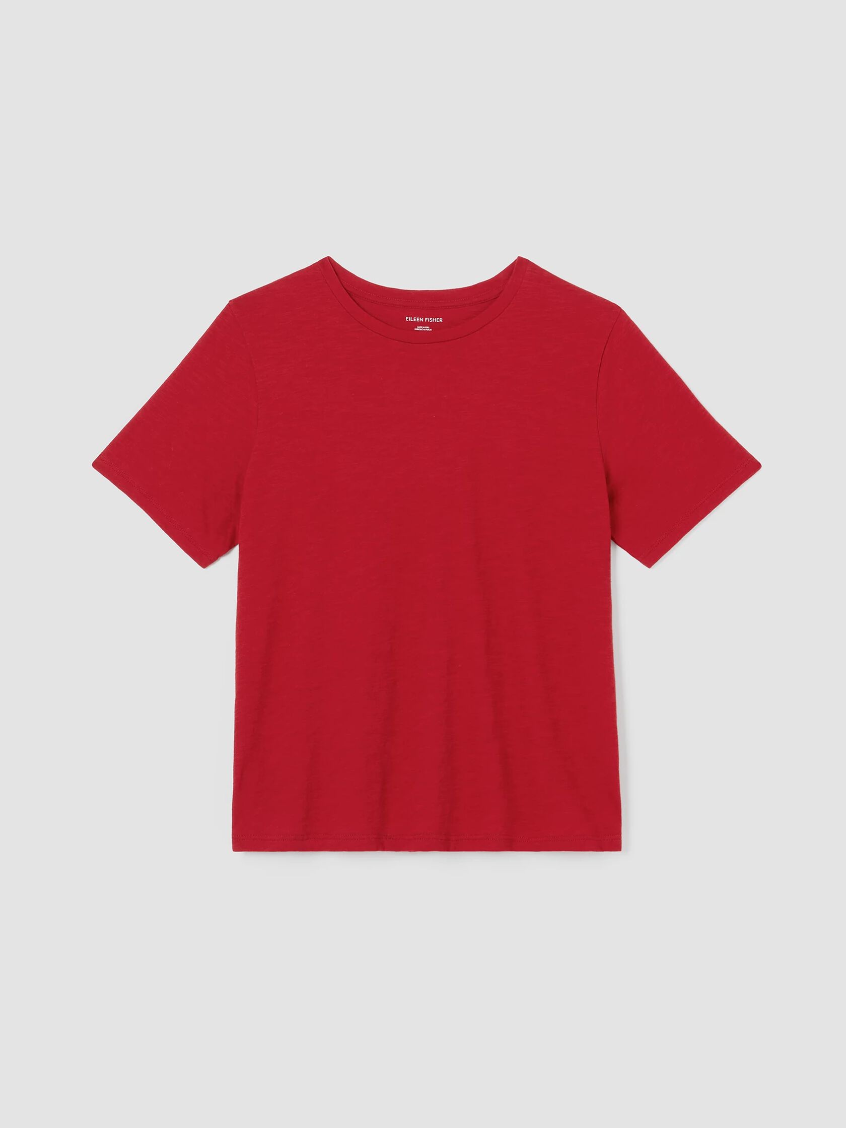 Organic Cotton Slub Crew Neck Tee