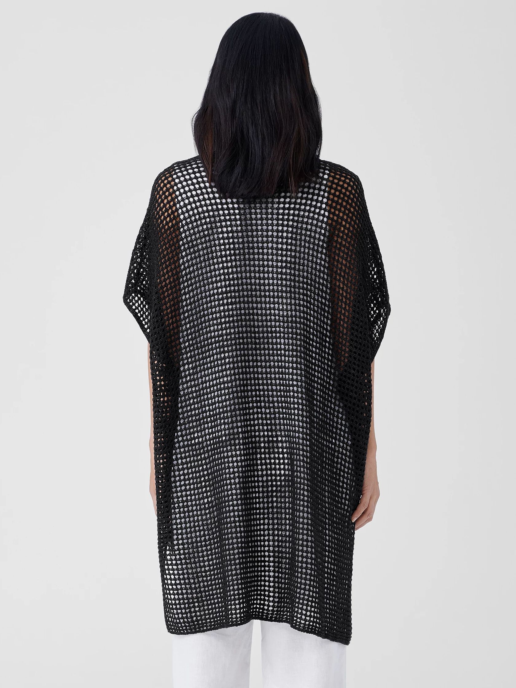 Organic Linen D&eacute;lav&eacute; Long Cardigan