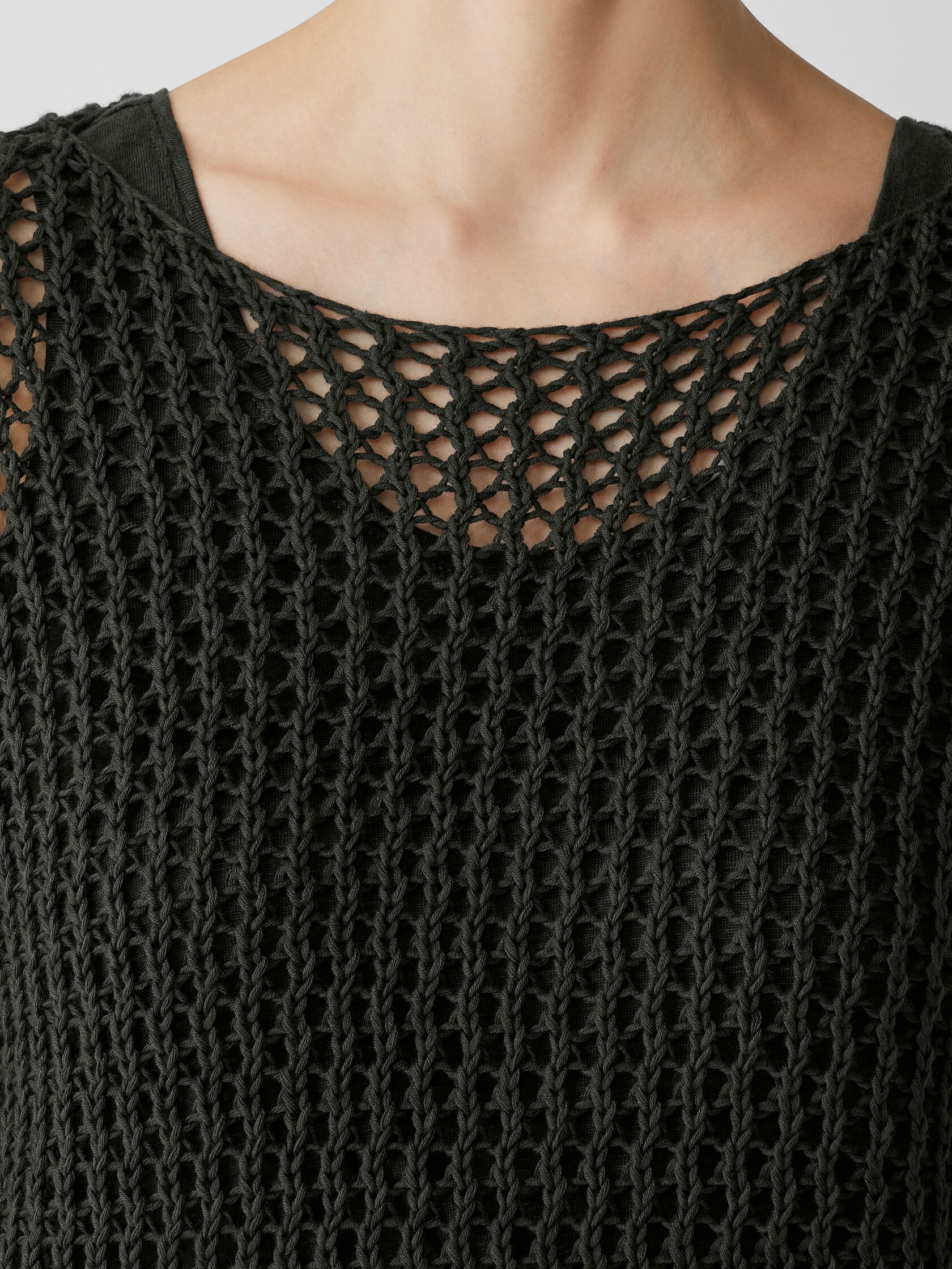 Peruvian Organic Cotton Cord Bateau Neck Top