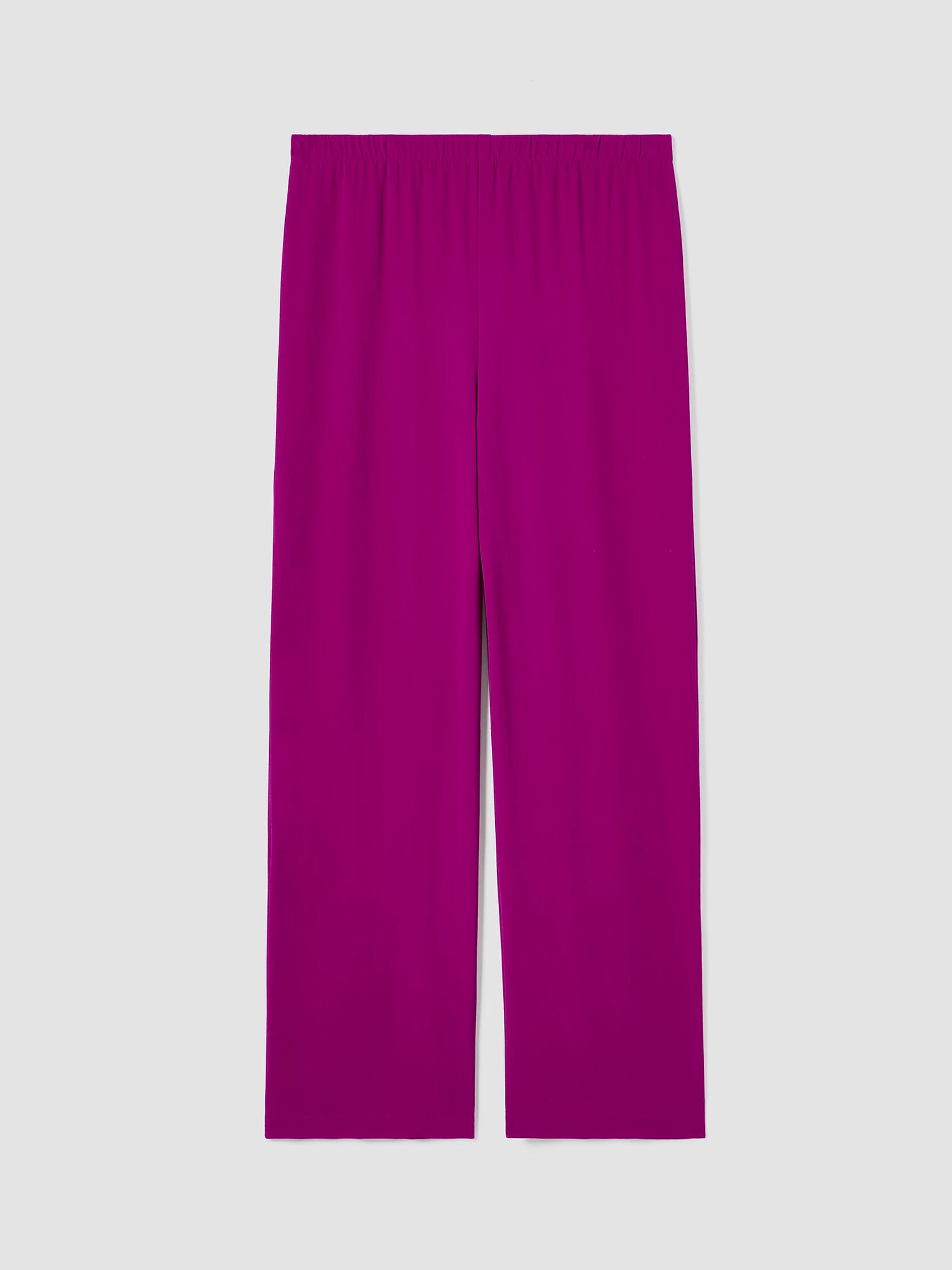 Silk Georgette Crepe Straight Pant