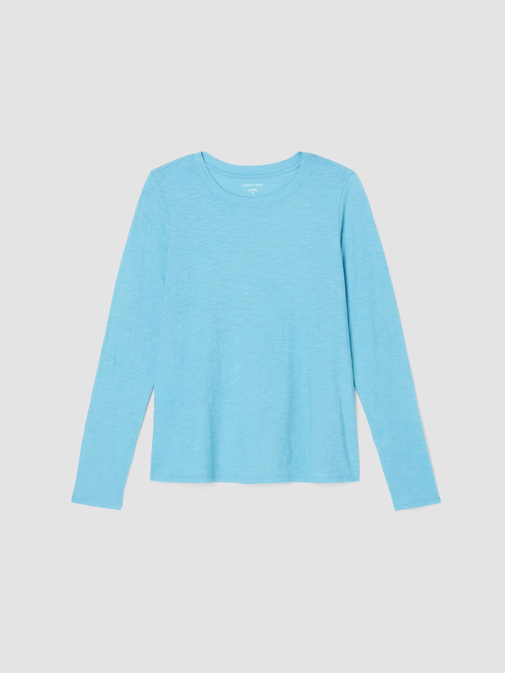 Organic Cotton Slub Crew Neck Top